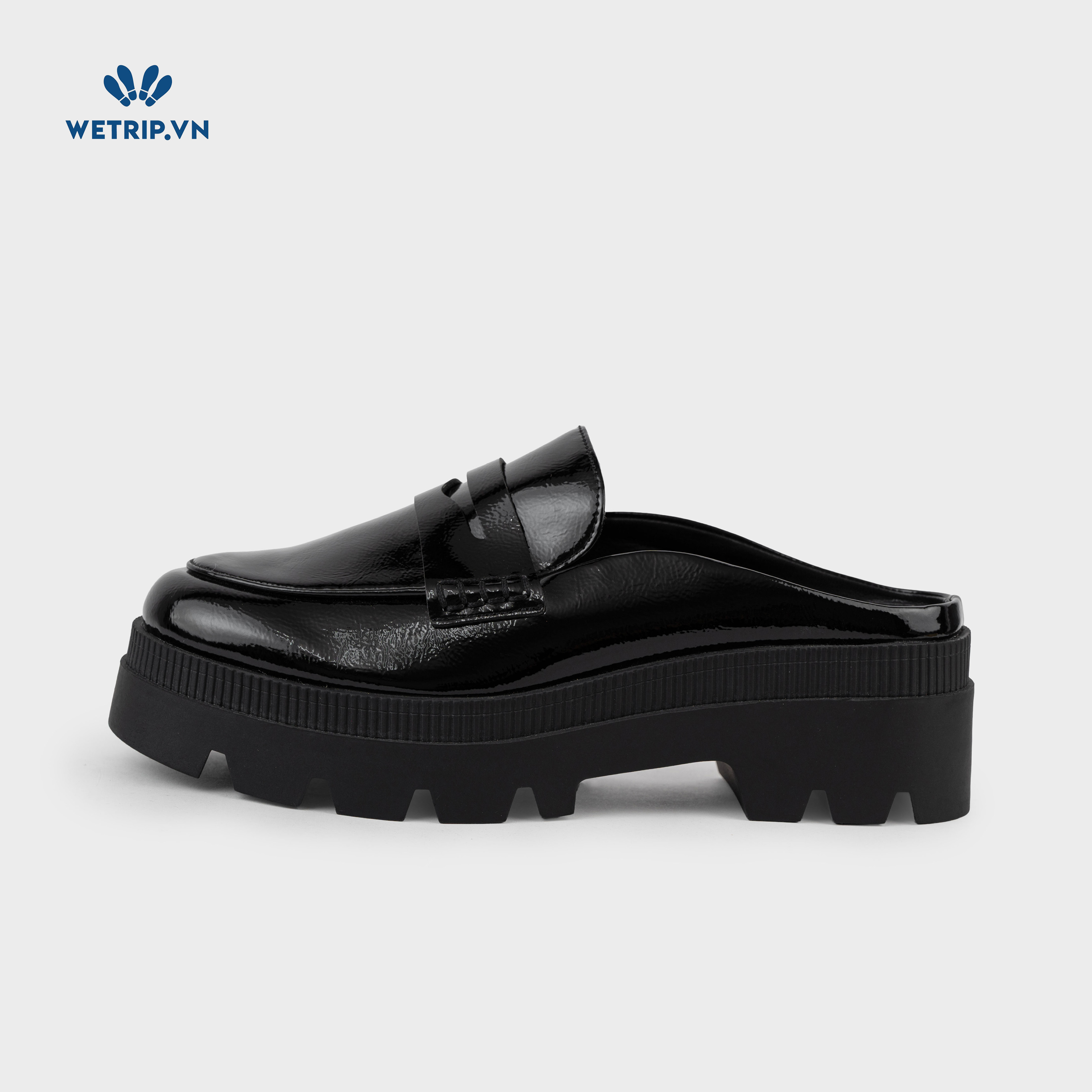 Mules Jessica Simpson (da đen, trơn bóng) Mã ML-JES-001-A