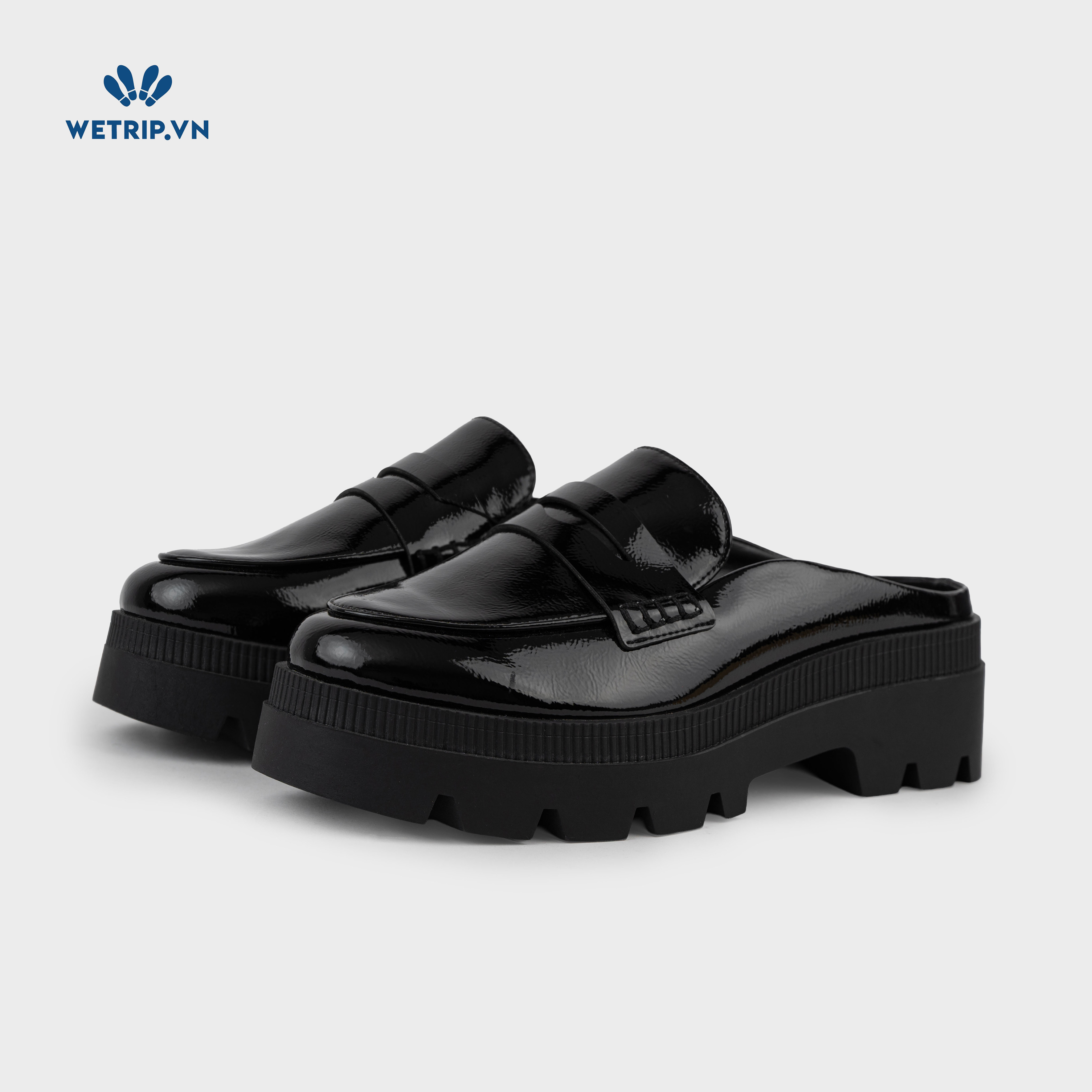 Mules Jessica Simpson (da đen, trơn bóng) Mã ML-JES-001-A