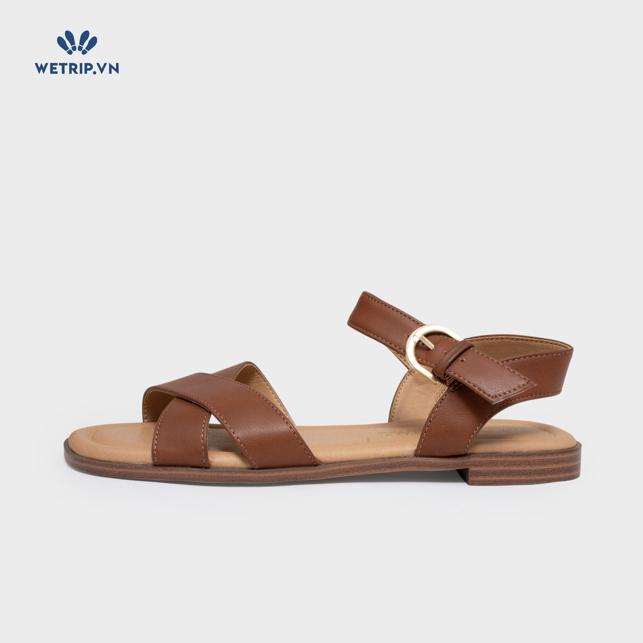 Sandal Crown Vintage (nâu) Mã SD-CVT-004-B
