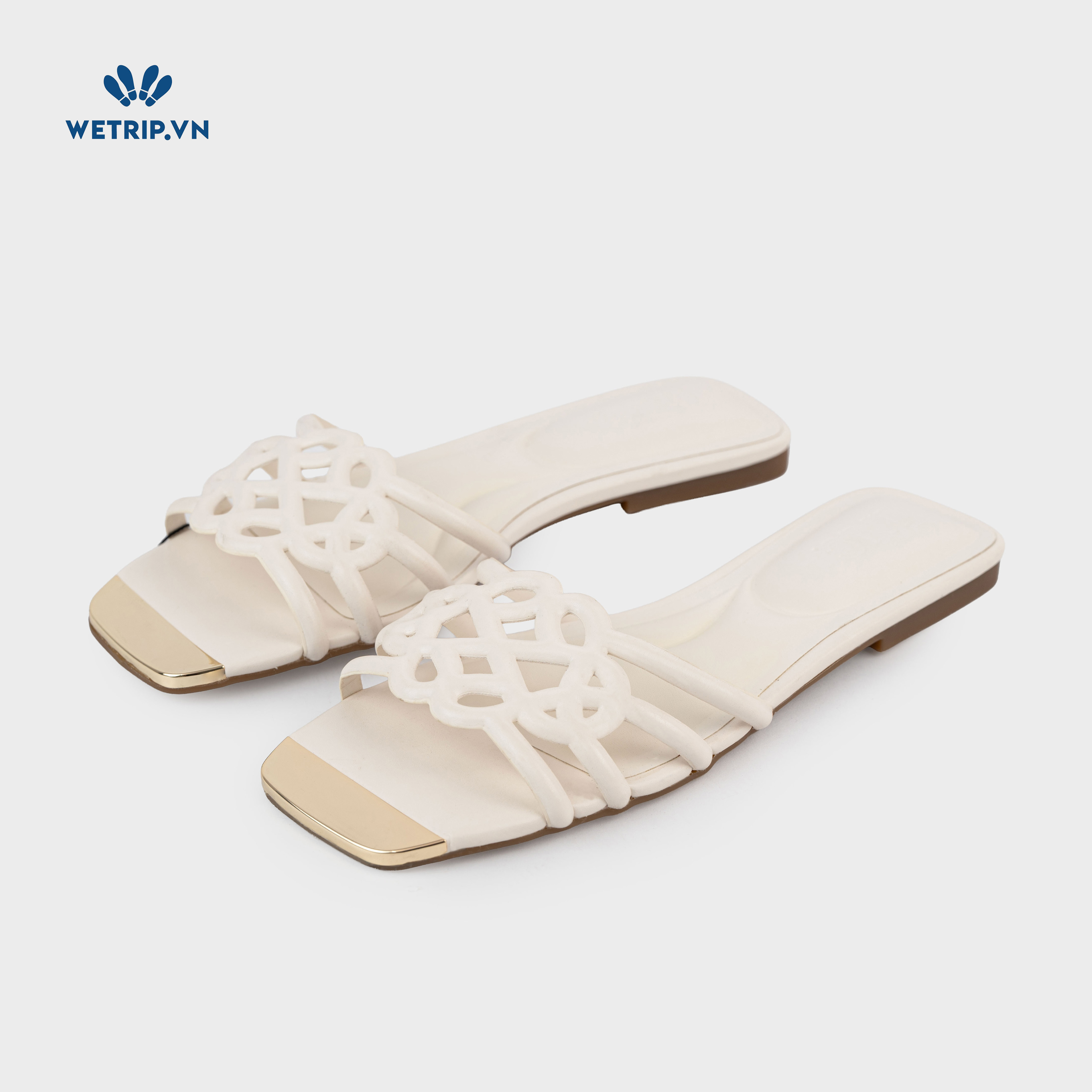 Sandal I.N.C (da, trắng) Mã SD-INC-004-B