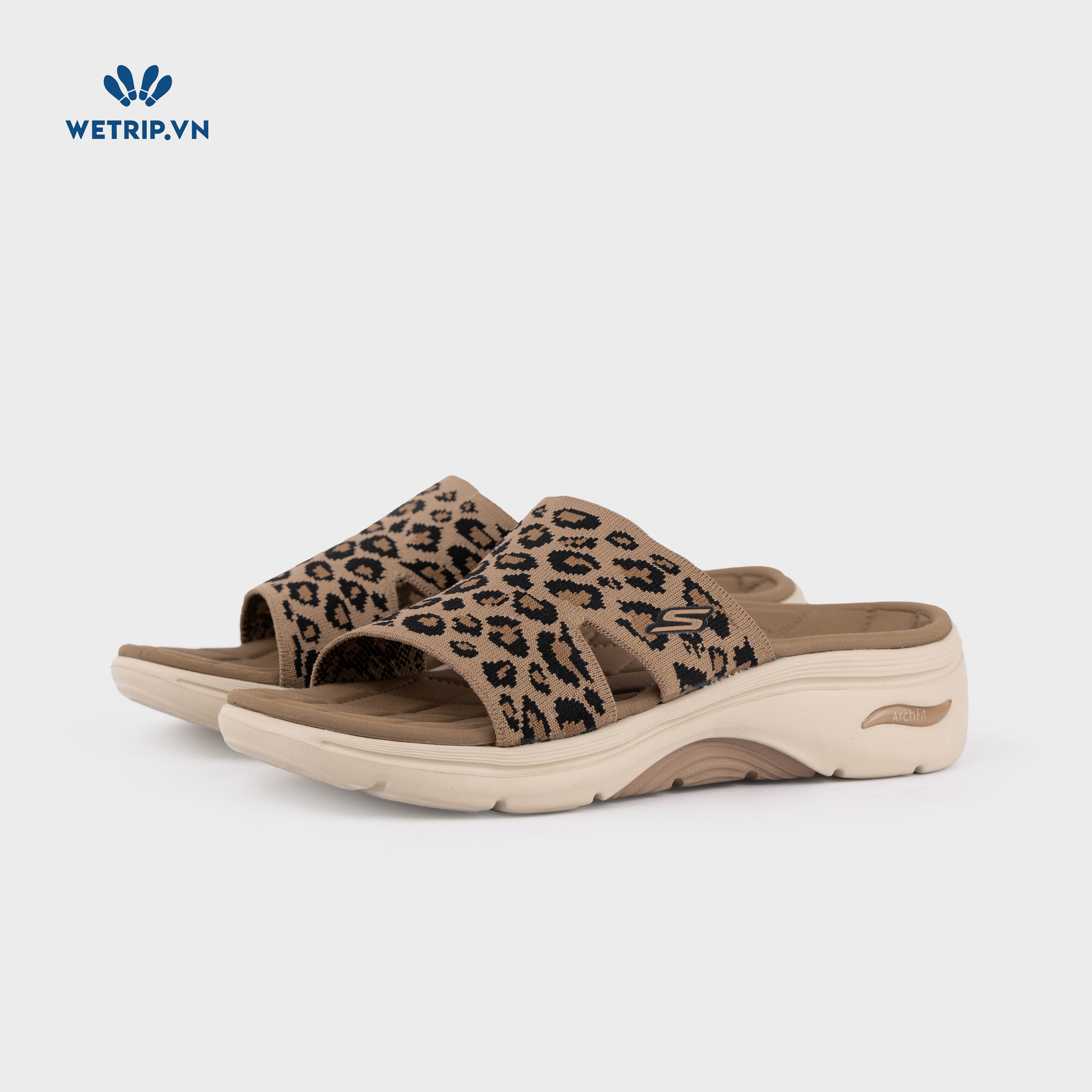 Sandal We_SKE (quai chun họa tiết béo, đế trắng) Mã SD-SKE-016-A