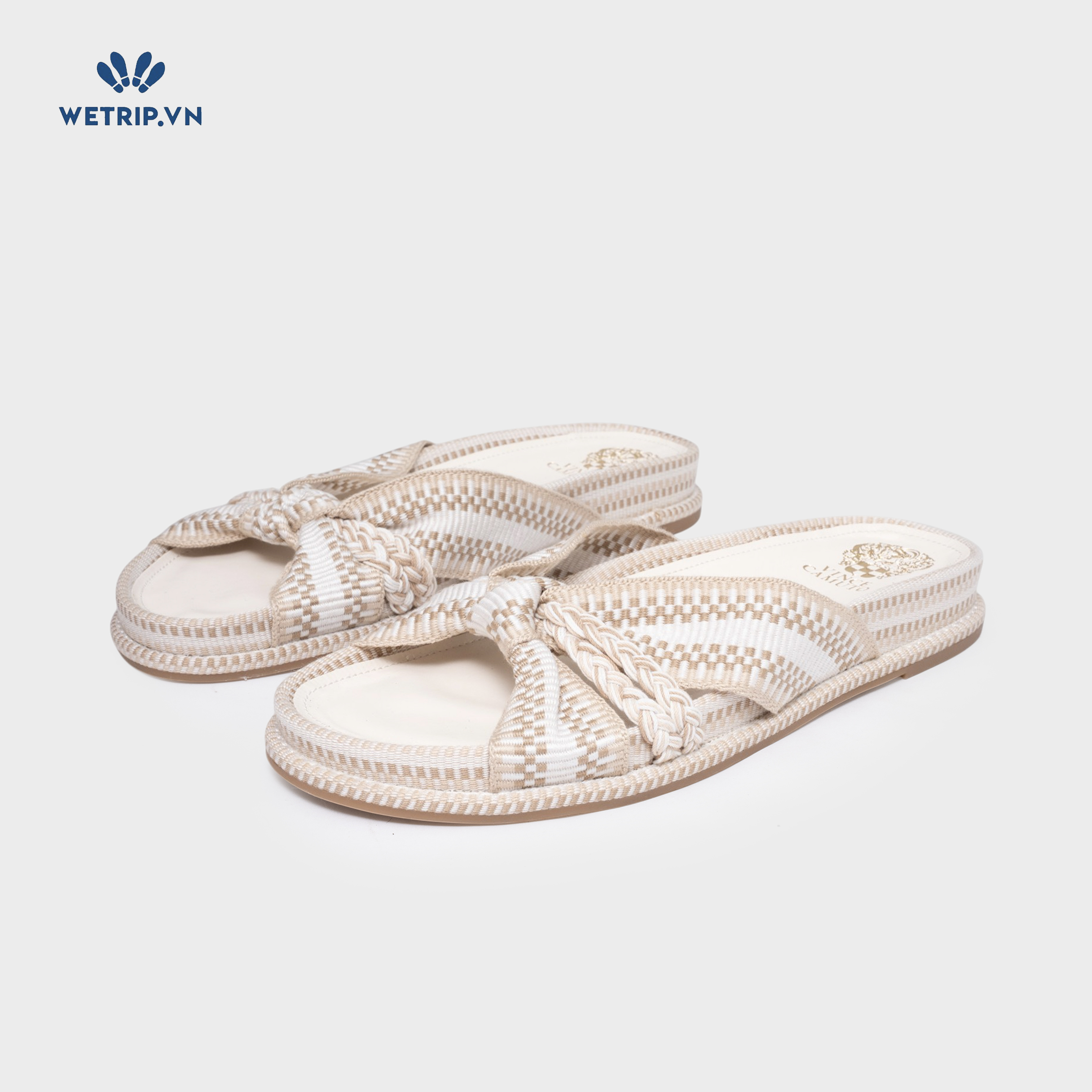 Sandal Vince Camuto (trắng pha nâu) Mã SD-VC-002-C