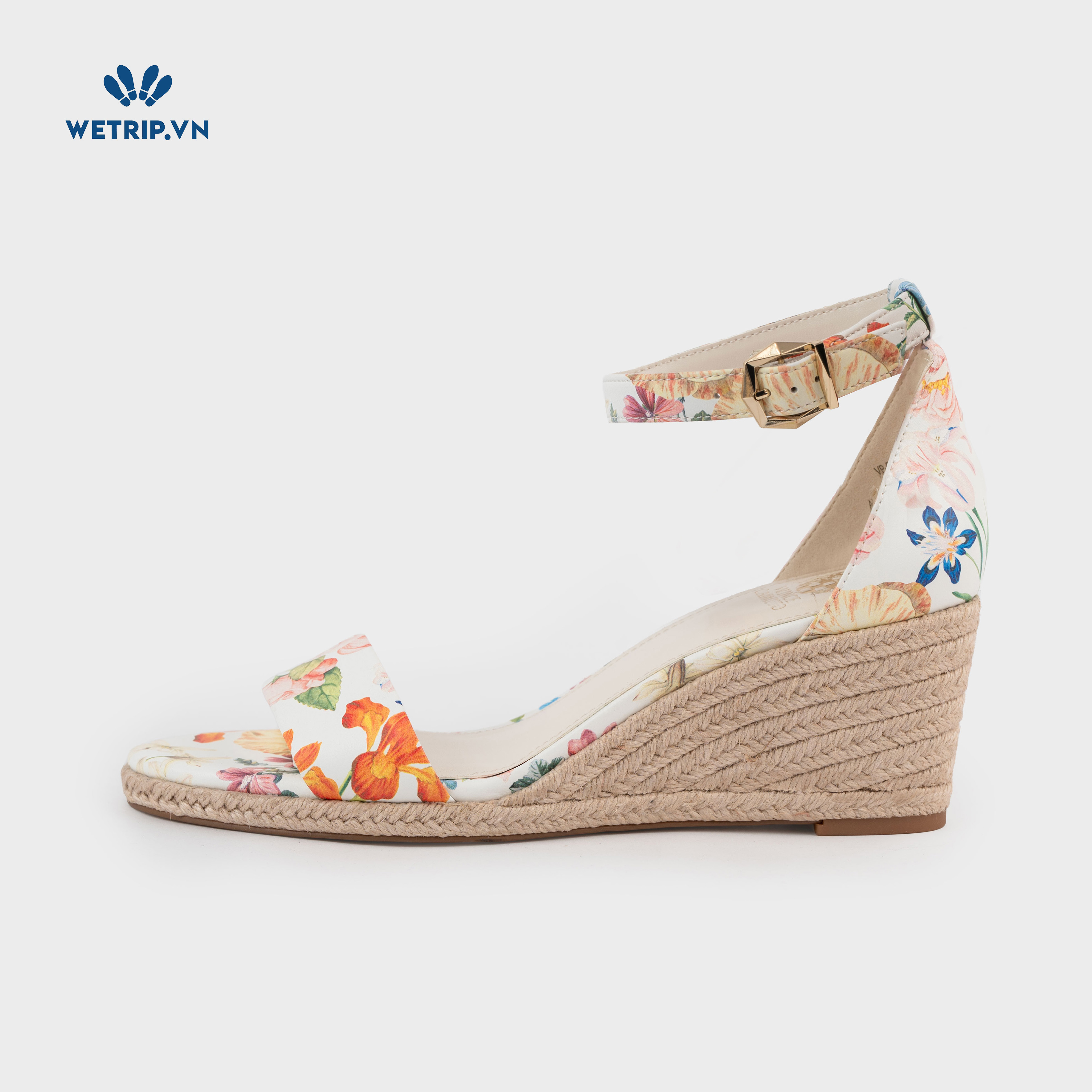 Sandal Xuồng Vince Camuto (kem, họa tiết) Mã SDX-VC-009-A