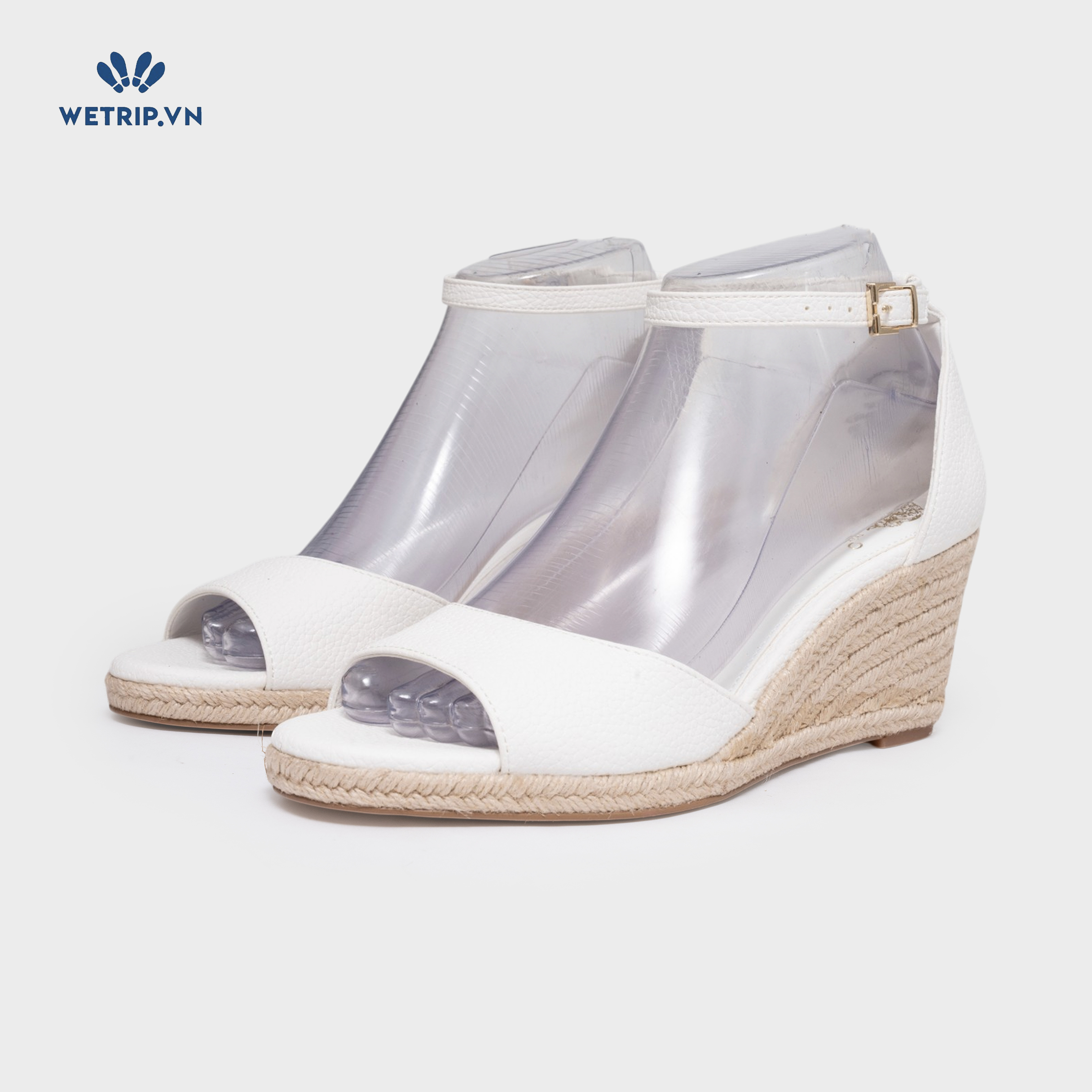 Sandal Xuồng Vince Camuto (trắng đế nậu)Mã SDX-VC-006-A