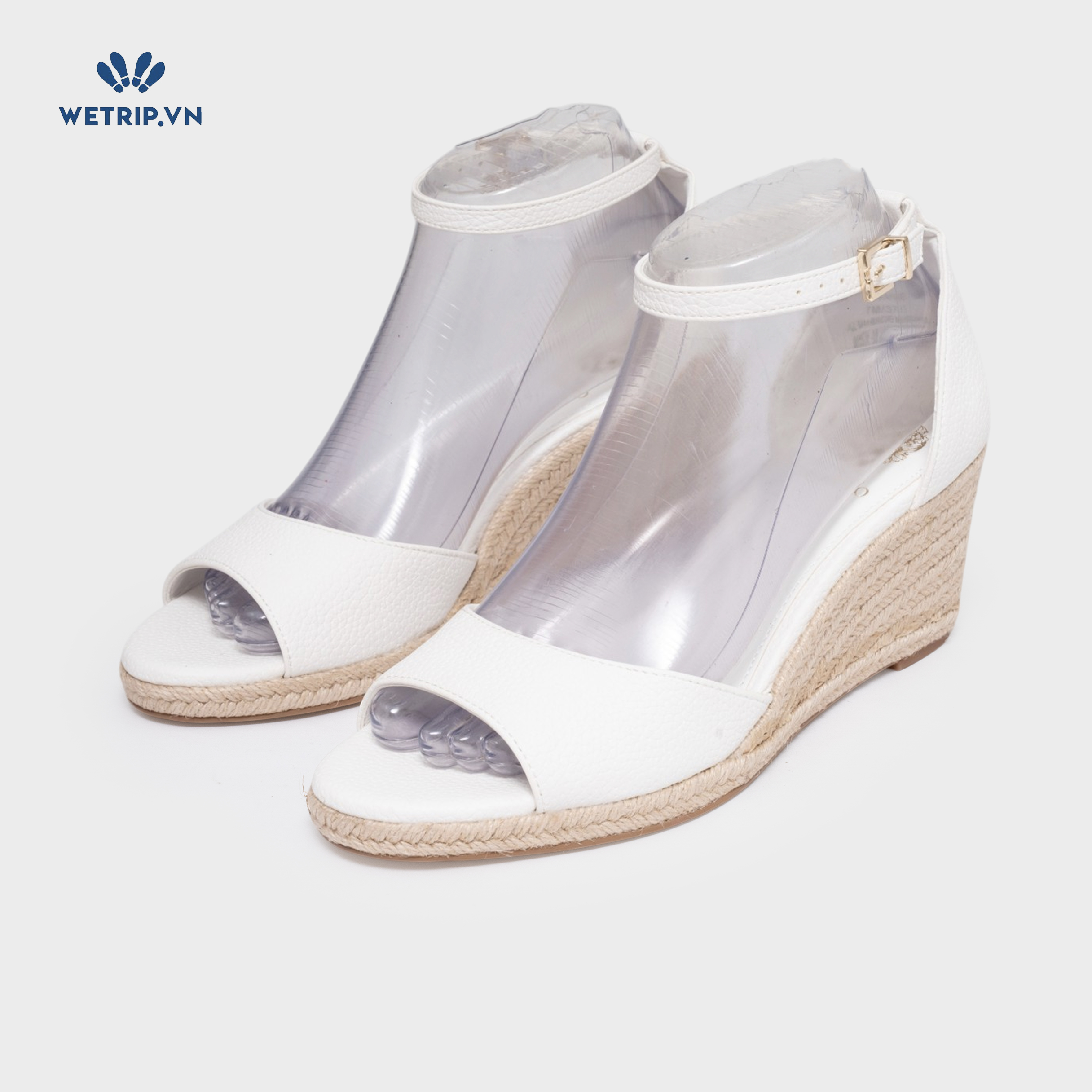 Sandal Xuồng Vince Camuto (trắng đế nậu)Mã SDX-VC-006-A