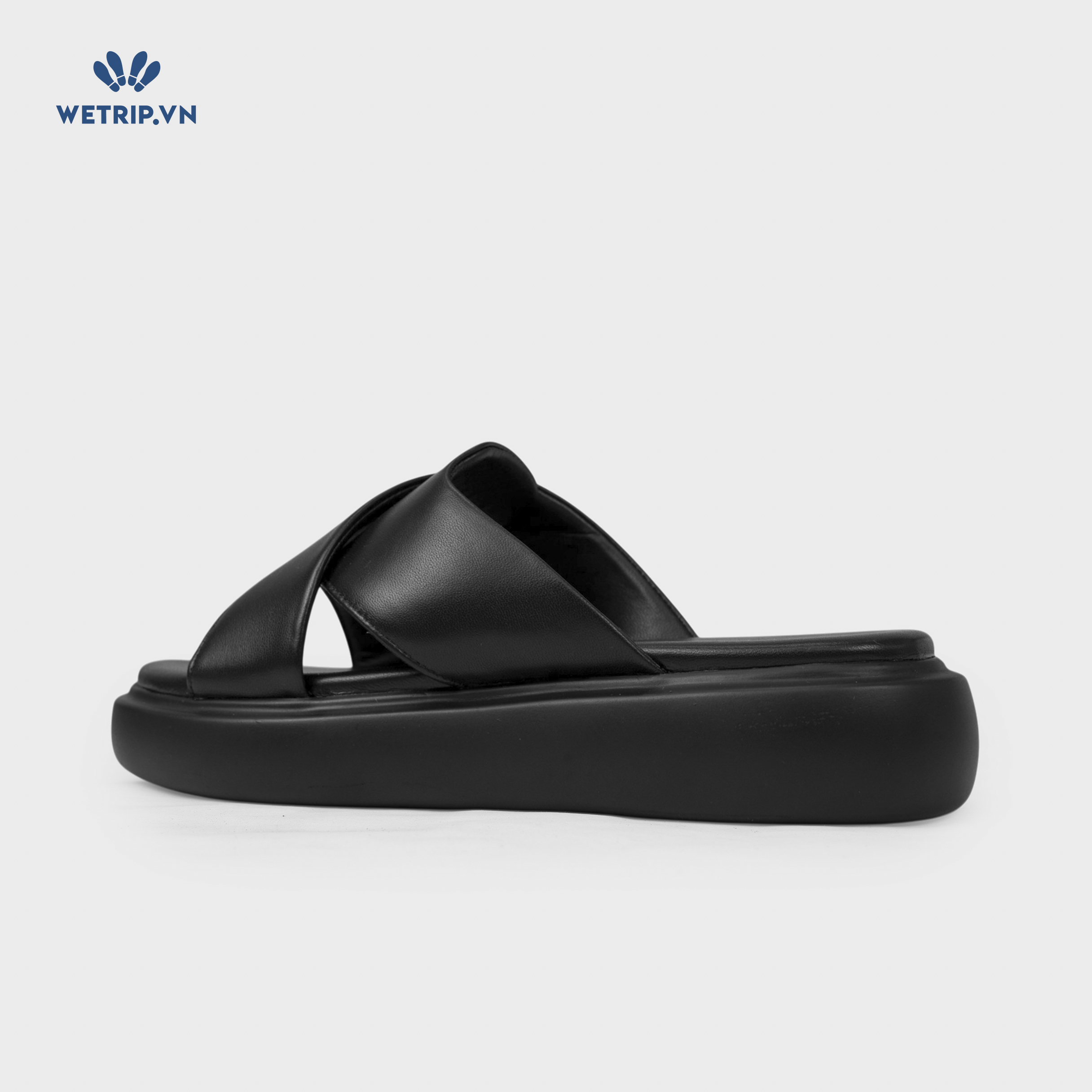 Sandals Kumoo Cross strap (Đen) Mã SD-KUMO-009-A