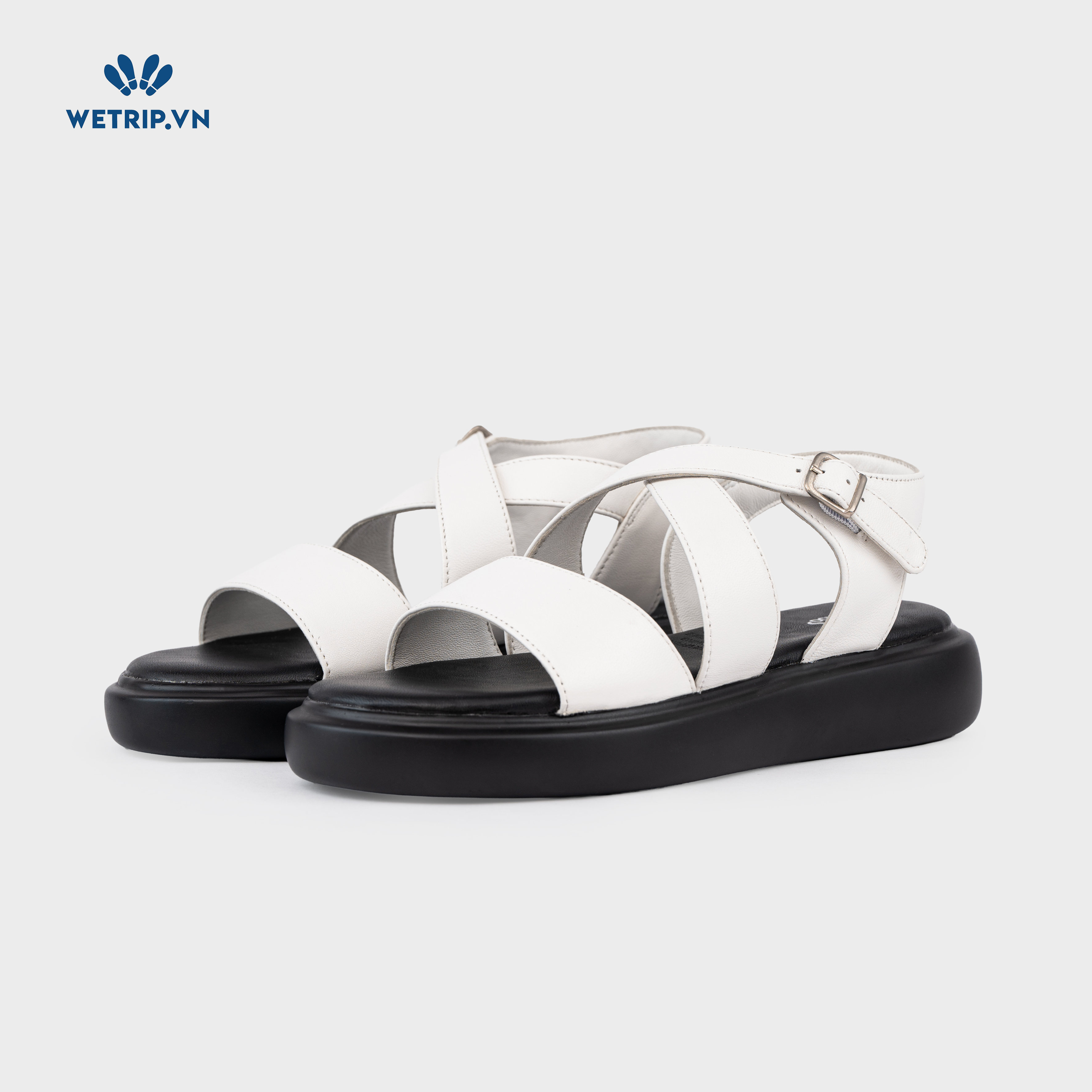 Sandals Kumoo Steven (Trắng) Mã SD-KUMO-008-B