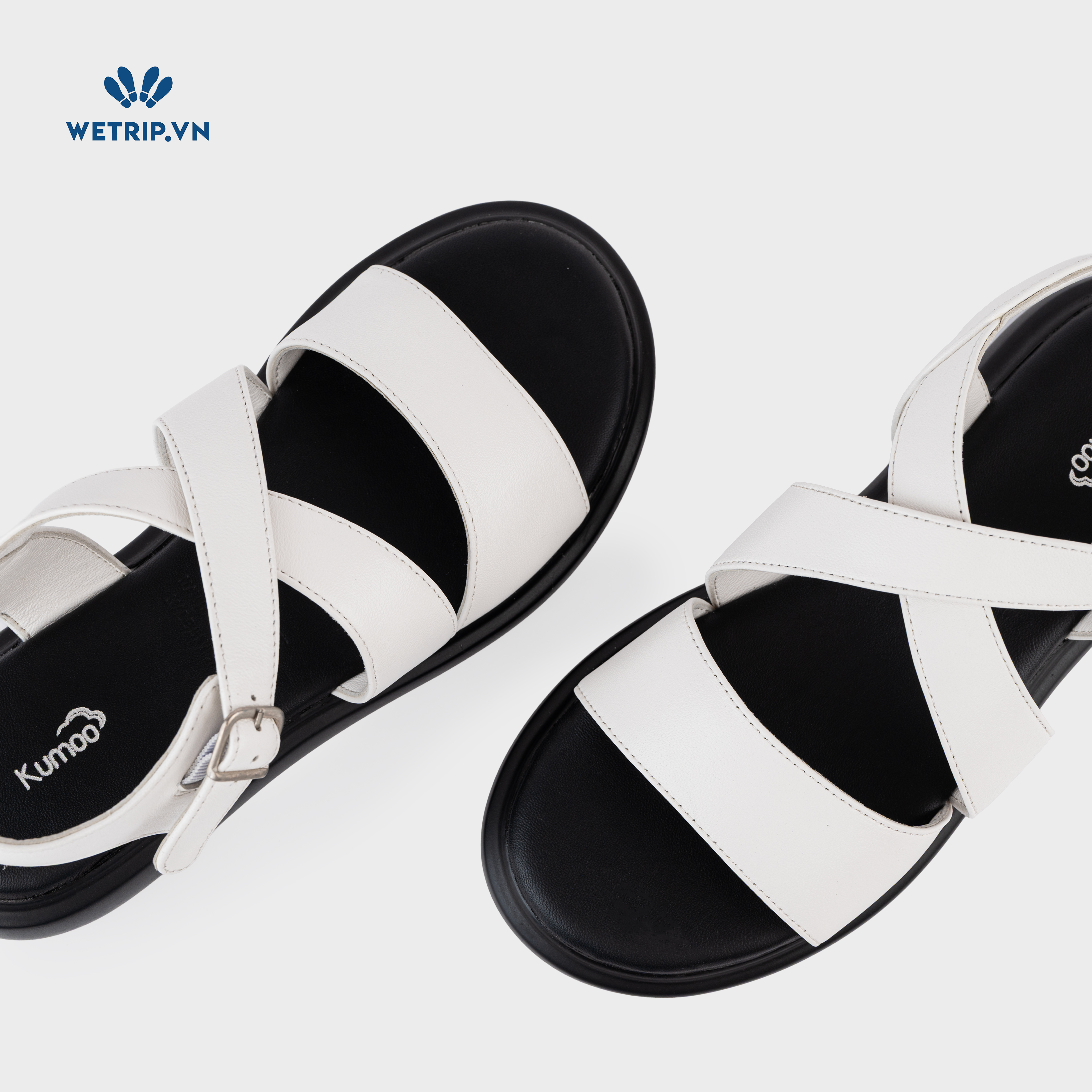 Sandals Kumoo Steven (Trắng) Mã SD-KUMO-008-B