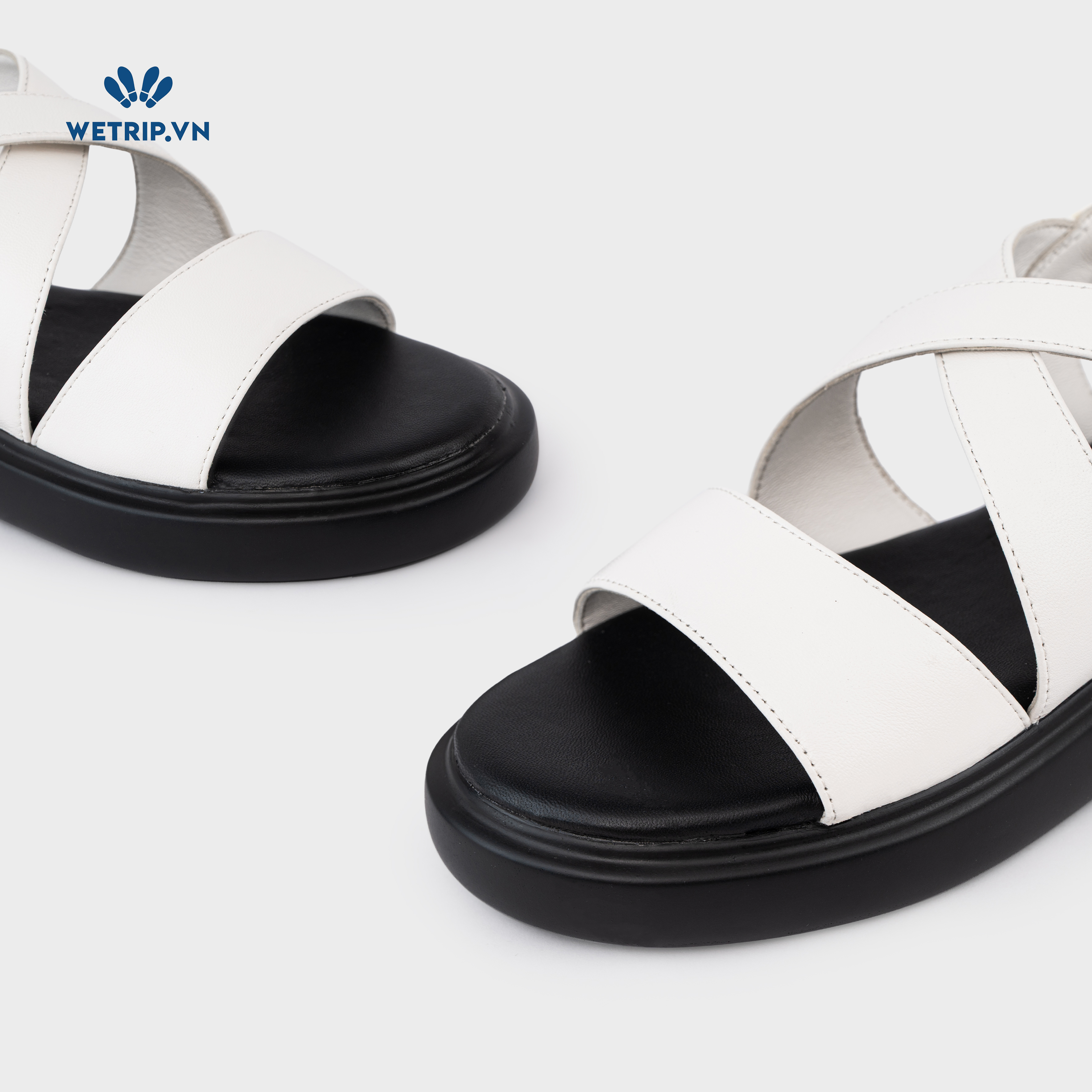 Sandals Kumoo Steven (Trắng) Mã SD-KUMO-008-B