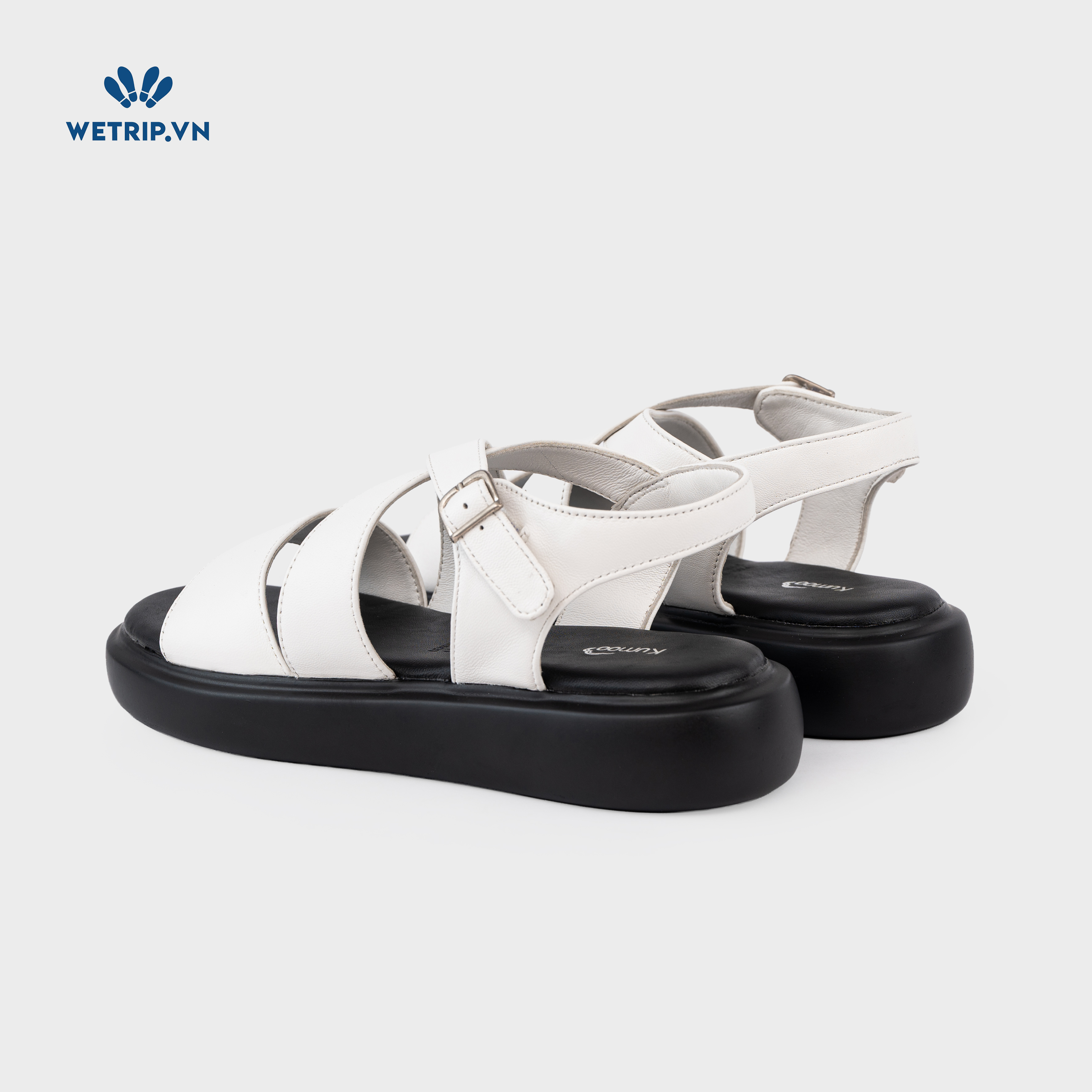Sandals Kumoo Steven (Trắng) Mã SD-KUMO-008-B