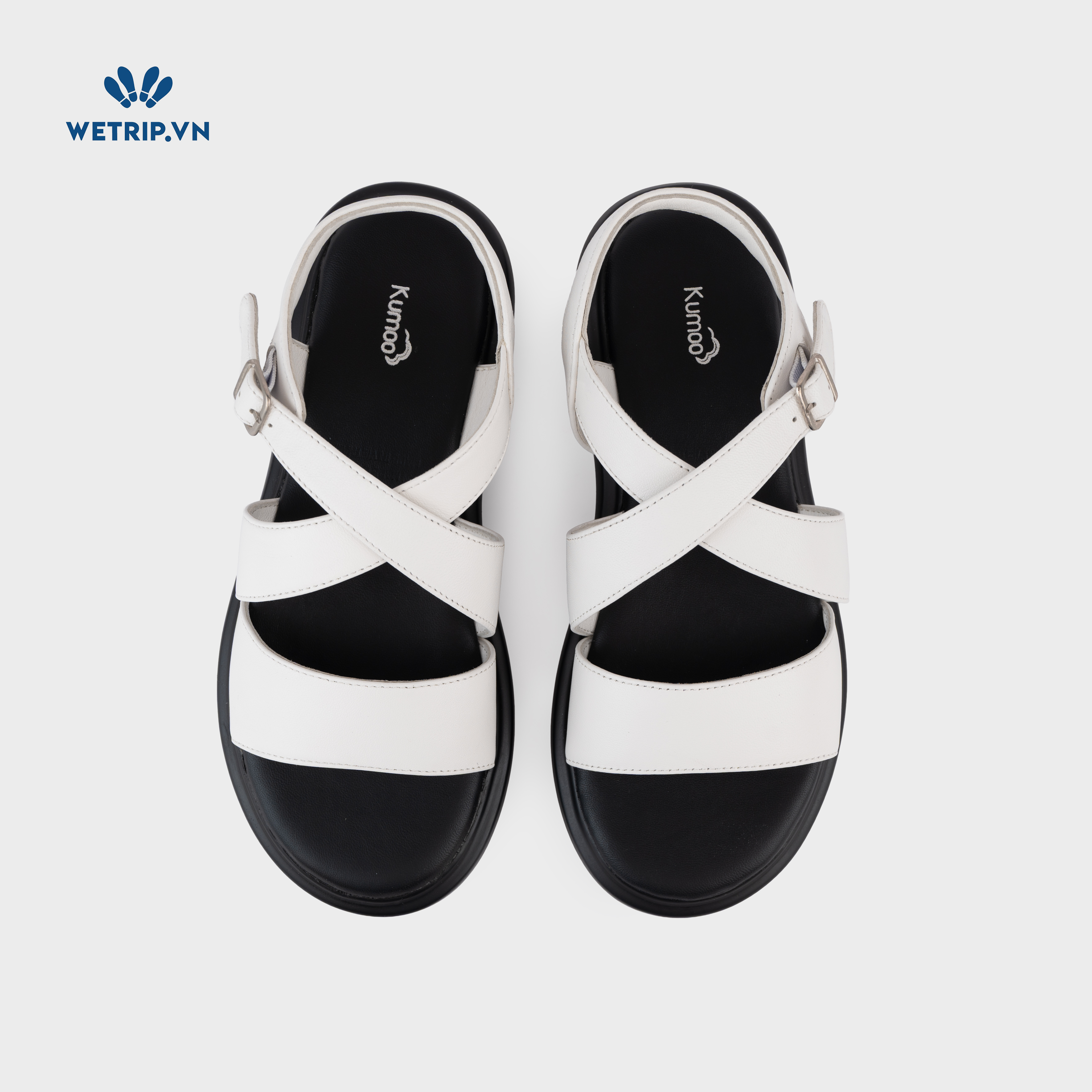 Sandals Kumoo Steven (Trắng) Mã SD-KUMO-008-B
