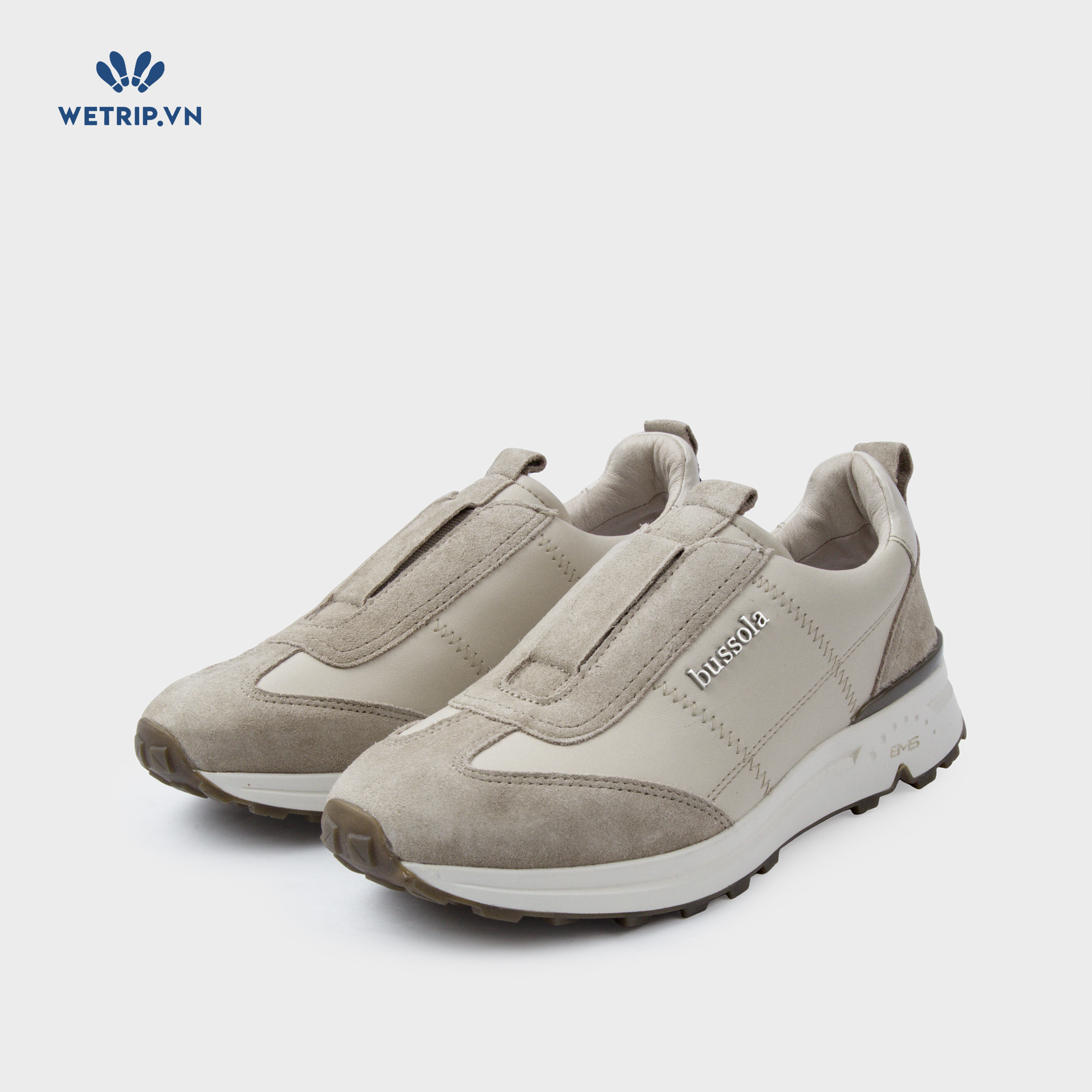 Slip-On Bussola (Kem pha nâu) Mã SLO-BSL-036-B
