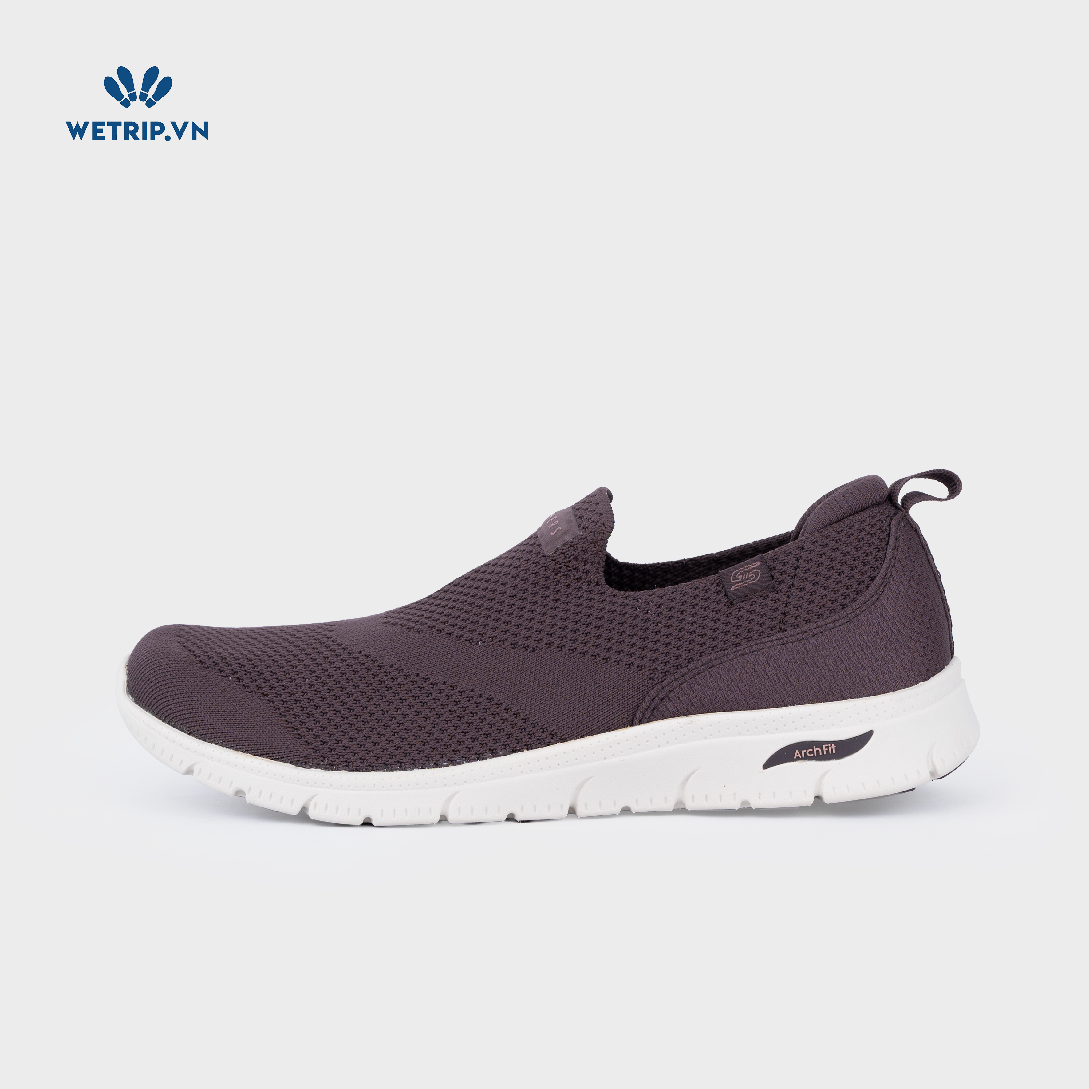 Slipon We_SKE (Chun nâu đế trắng) Mã SLO-SKE-020-D