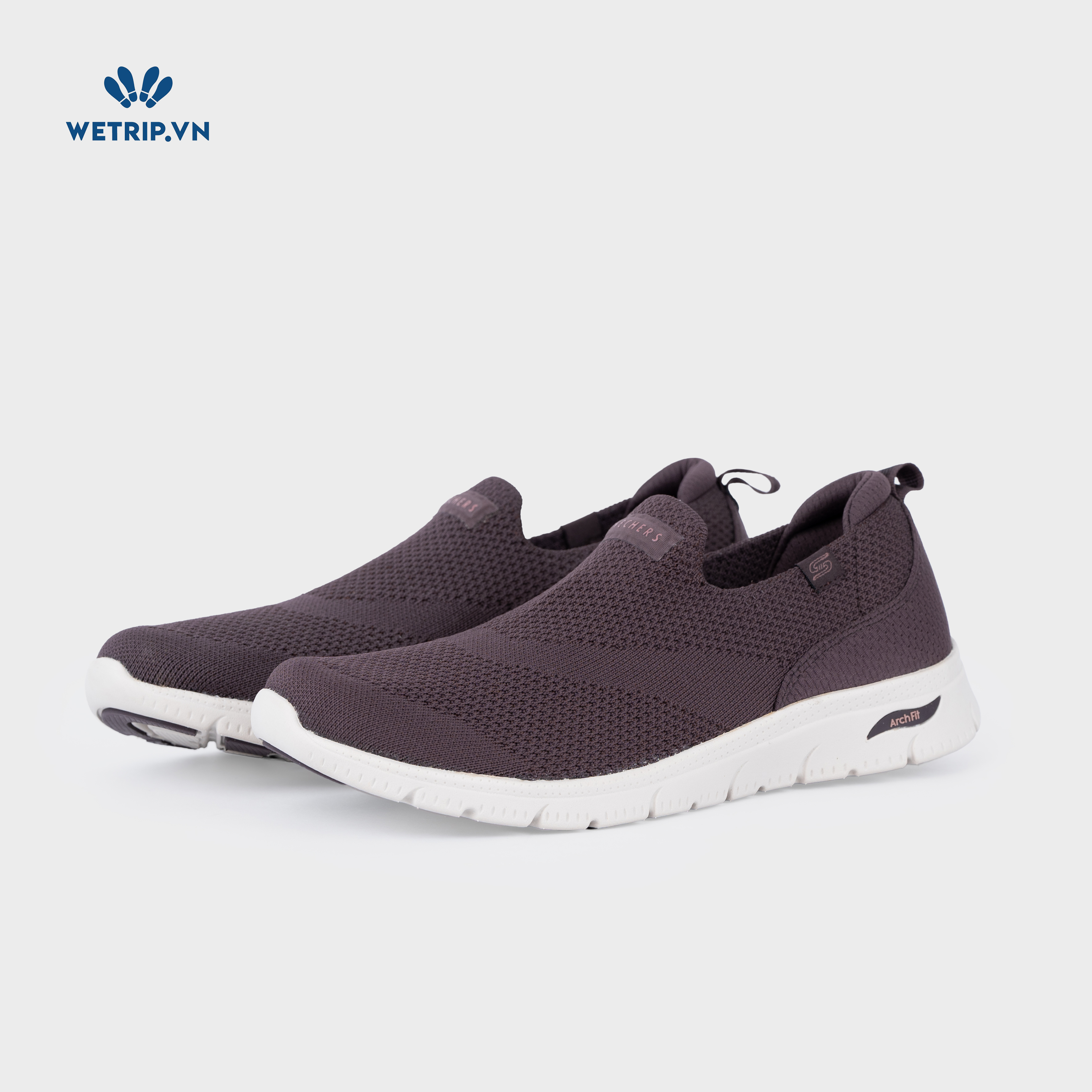 Slipon We_SKE (Chun nâu đế trắng) Mã SLO-SKE-020-D