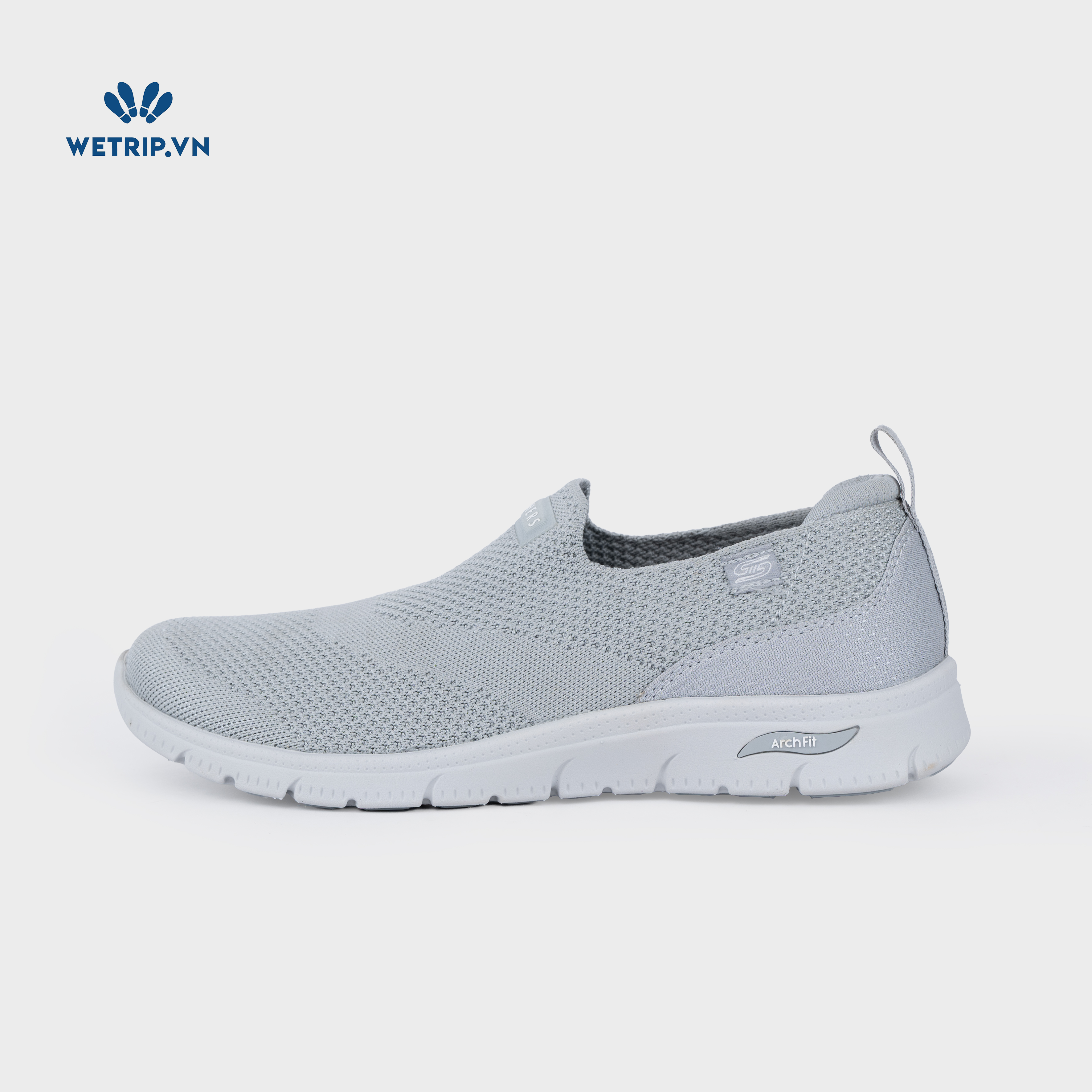Slipon We_SKE (Vải chun xám) Mã SLO-SKE-020-E