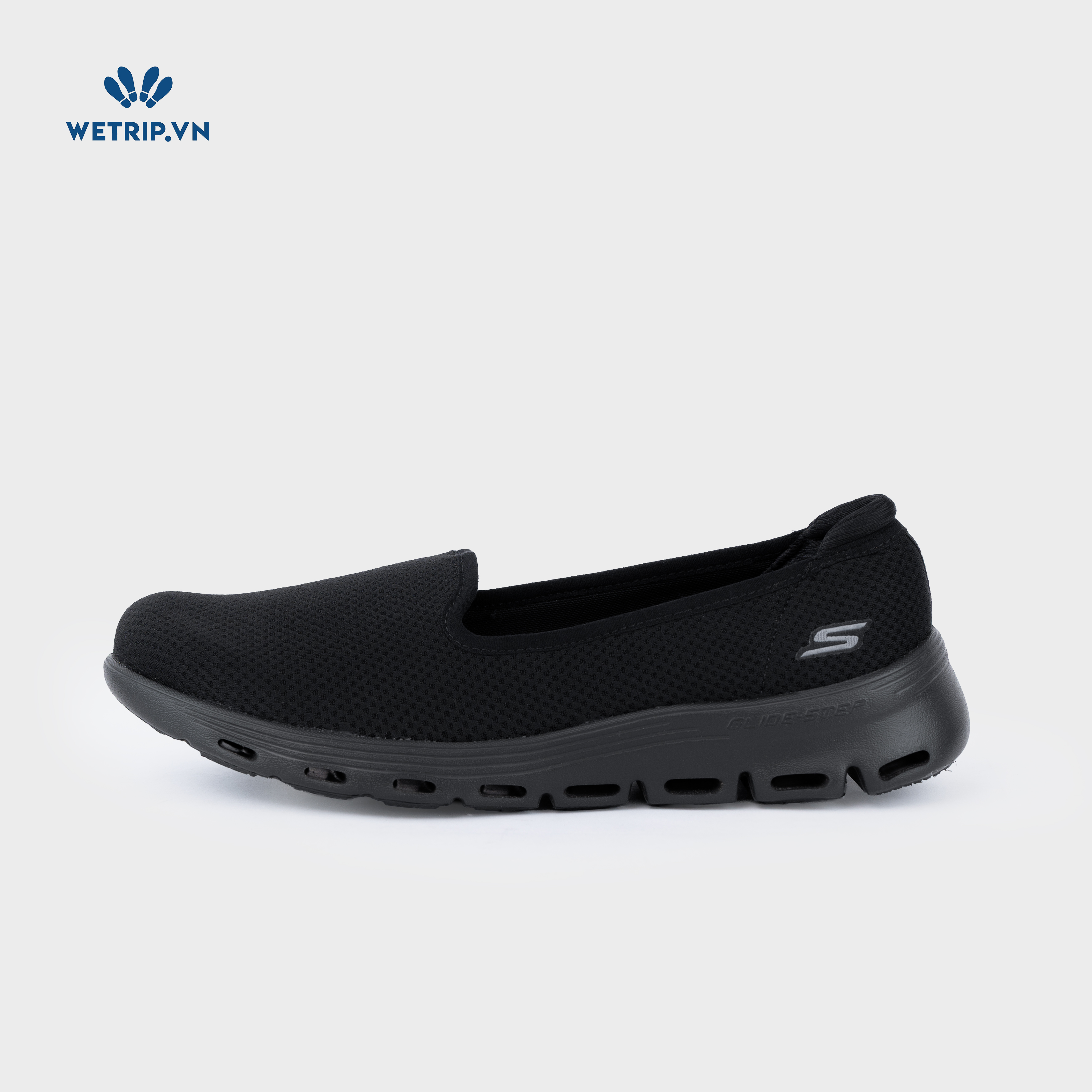 Slipon We_SKE (Vải đen, đế đen) Mã SLO-SKE-017-A