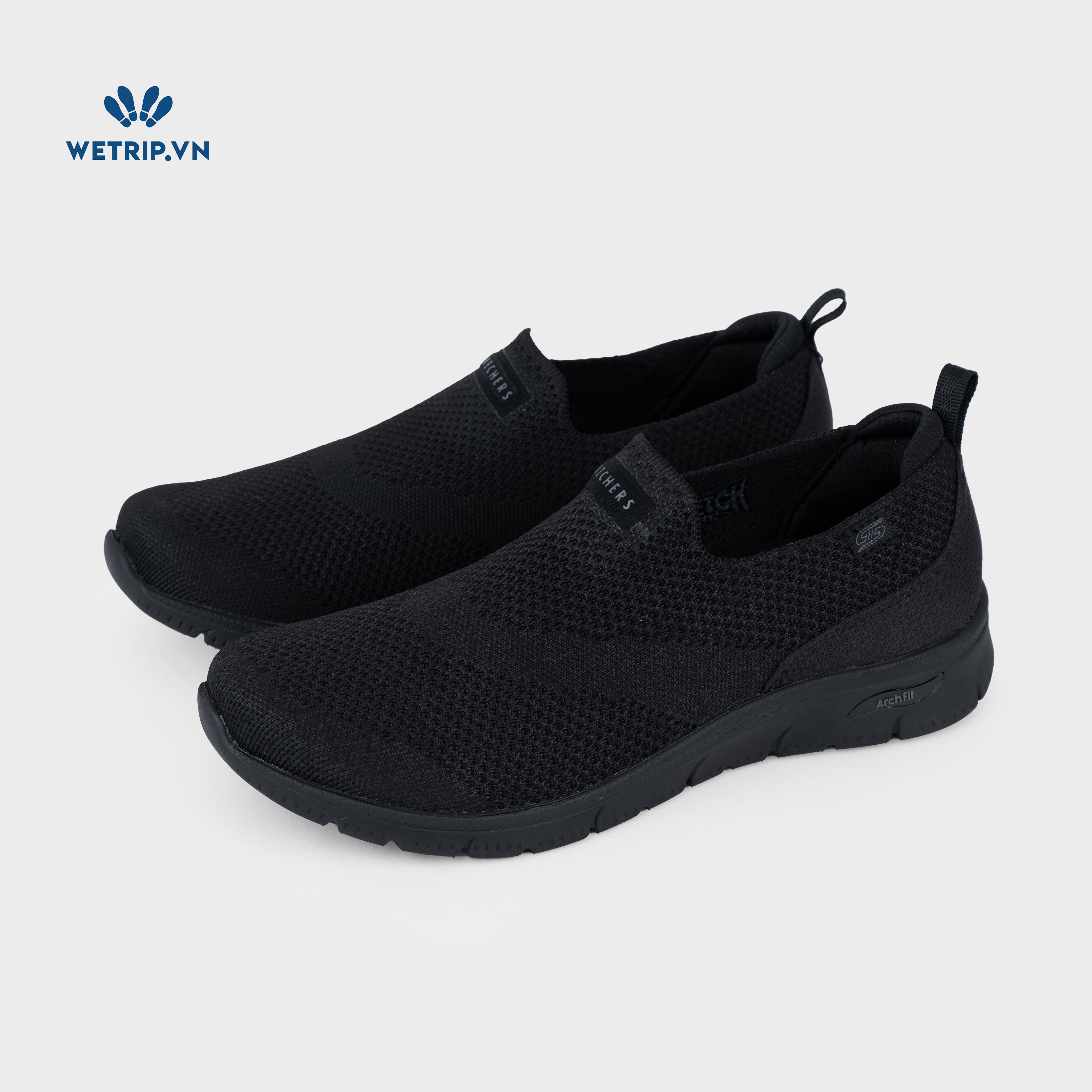 Slipon We_SKE (Vải đen full) Mã SLO-SKE-020-A2