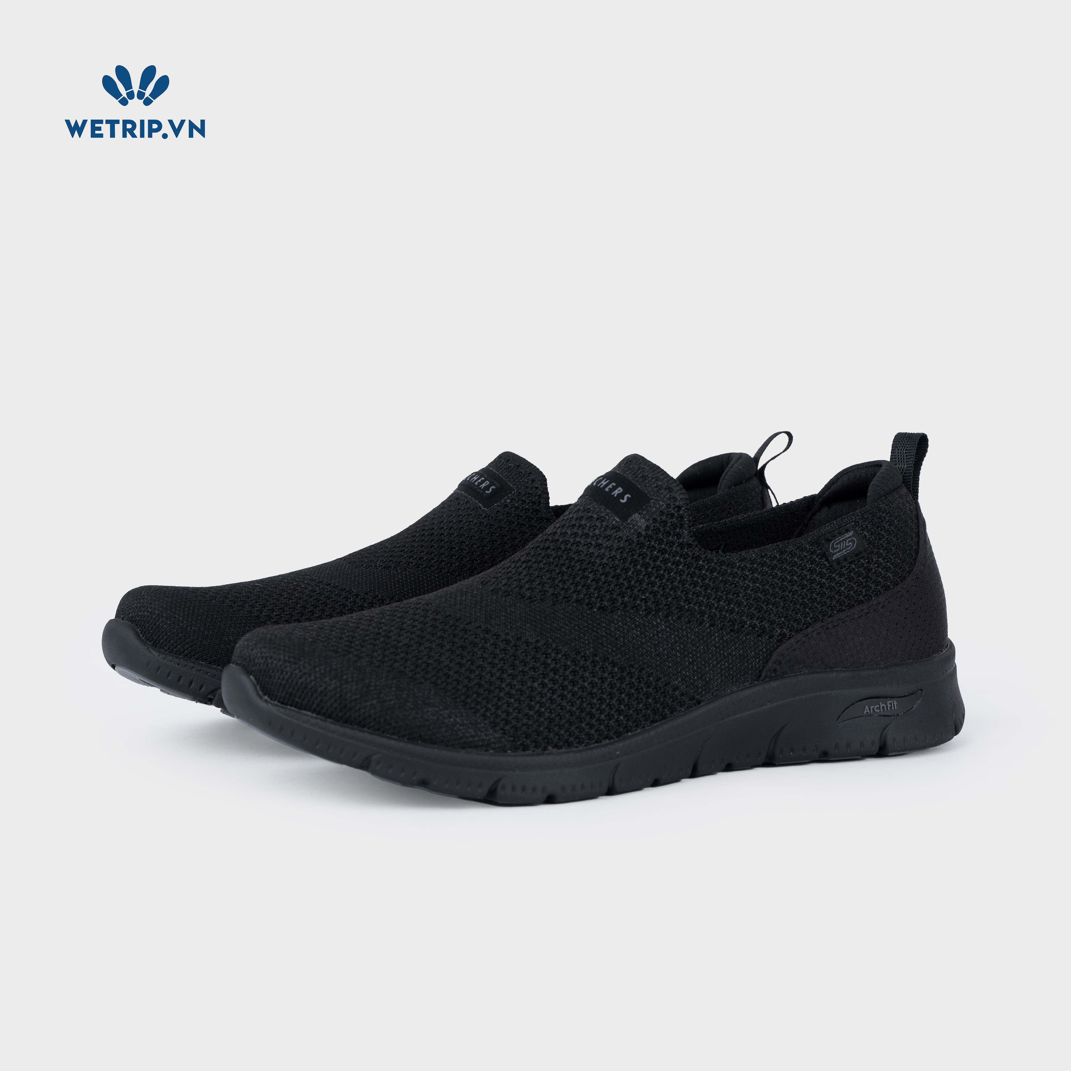 Slipon We_SKE (Vải đen full) Mã SLO-SKE-020-A2