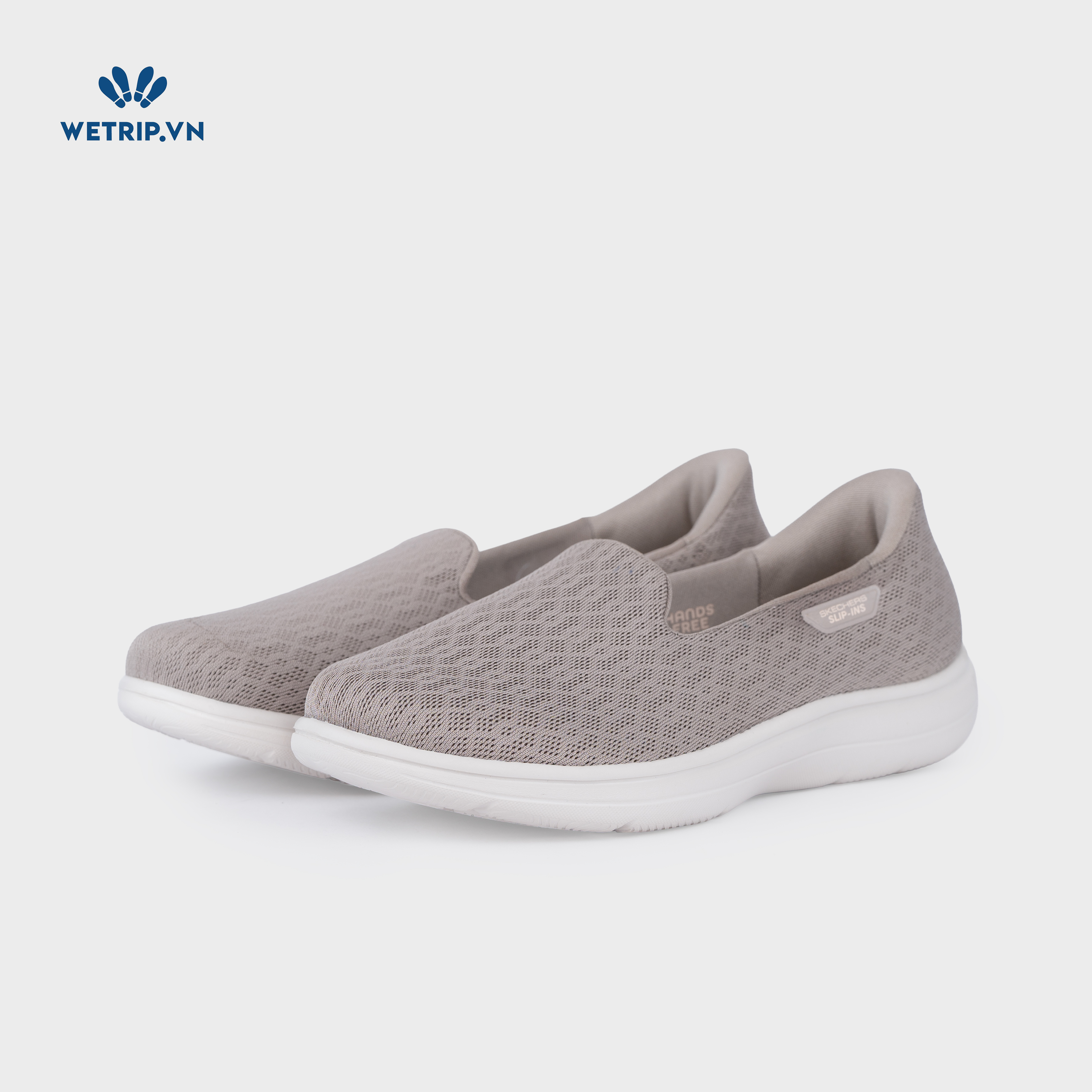 Slipon We_SKE (Vải ghi đế trắng) Mã SLO-SKE-018-C
