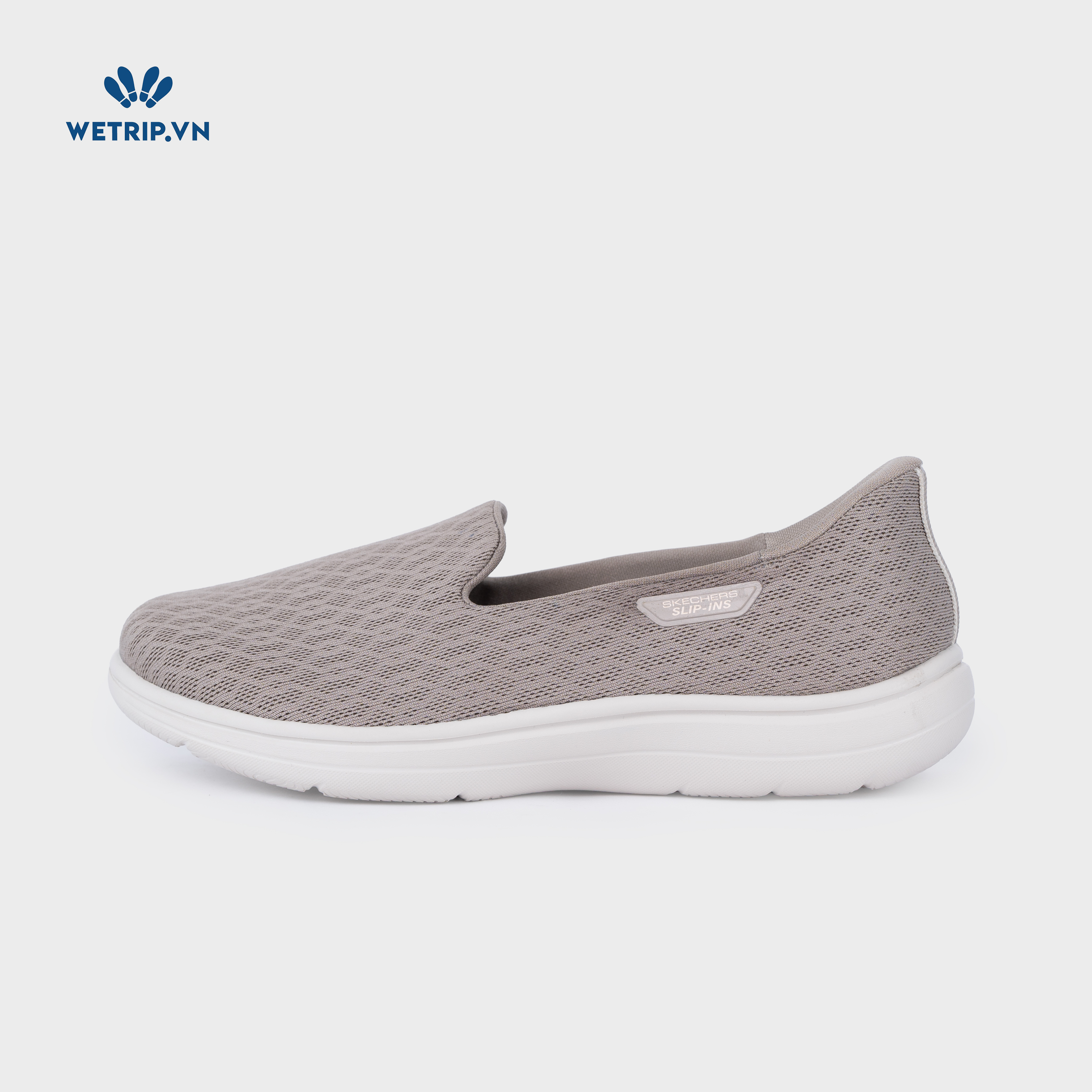 Slipon We_SKE (Vải ghi đế trắng) Mã SLO-SKE-018-C