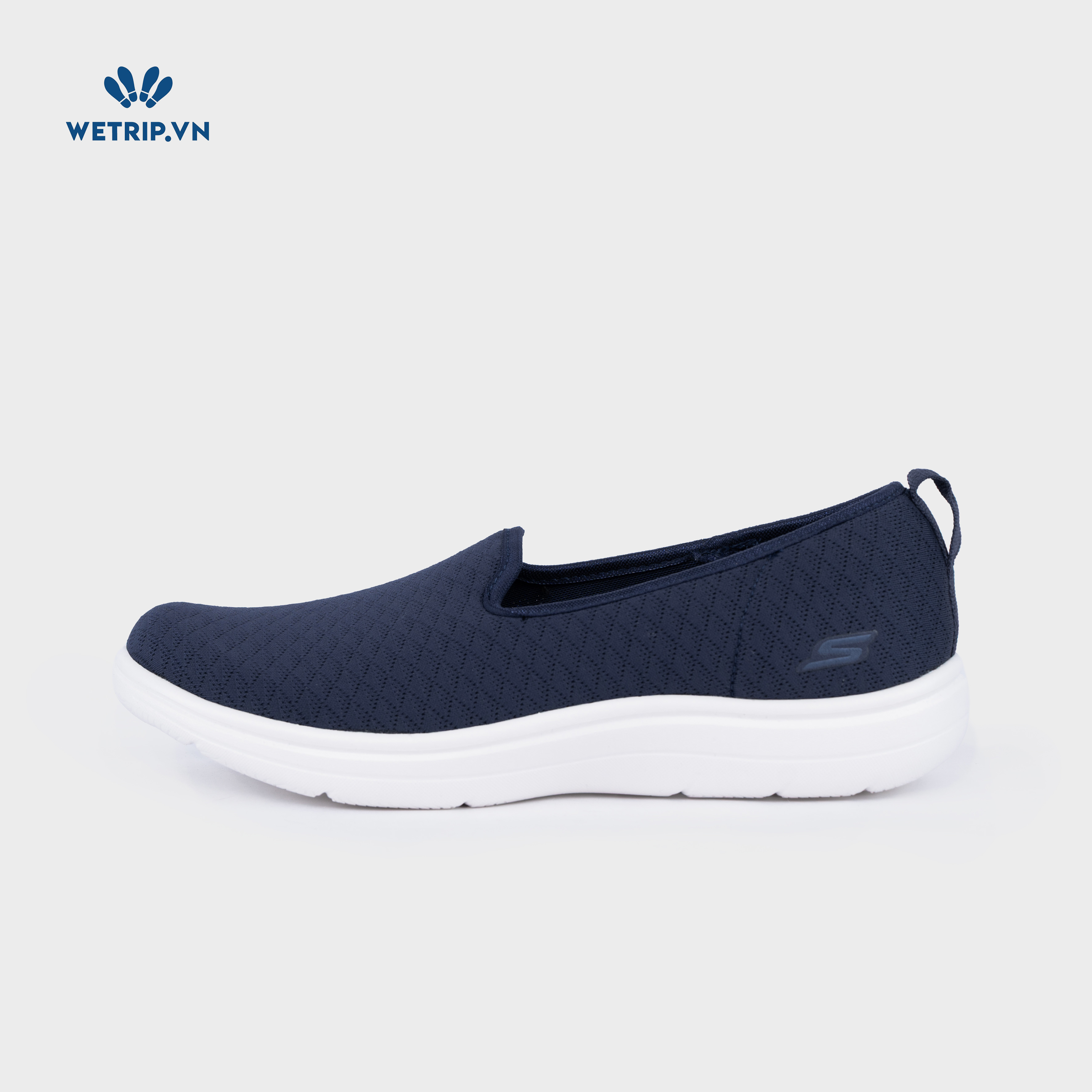 Slipon We_SKE (Vải xanh than, đế trắng) Mã SLO-SKE-015-B