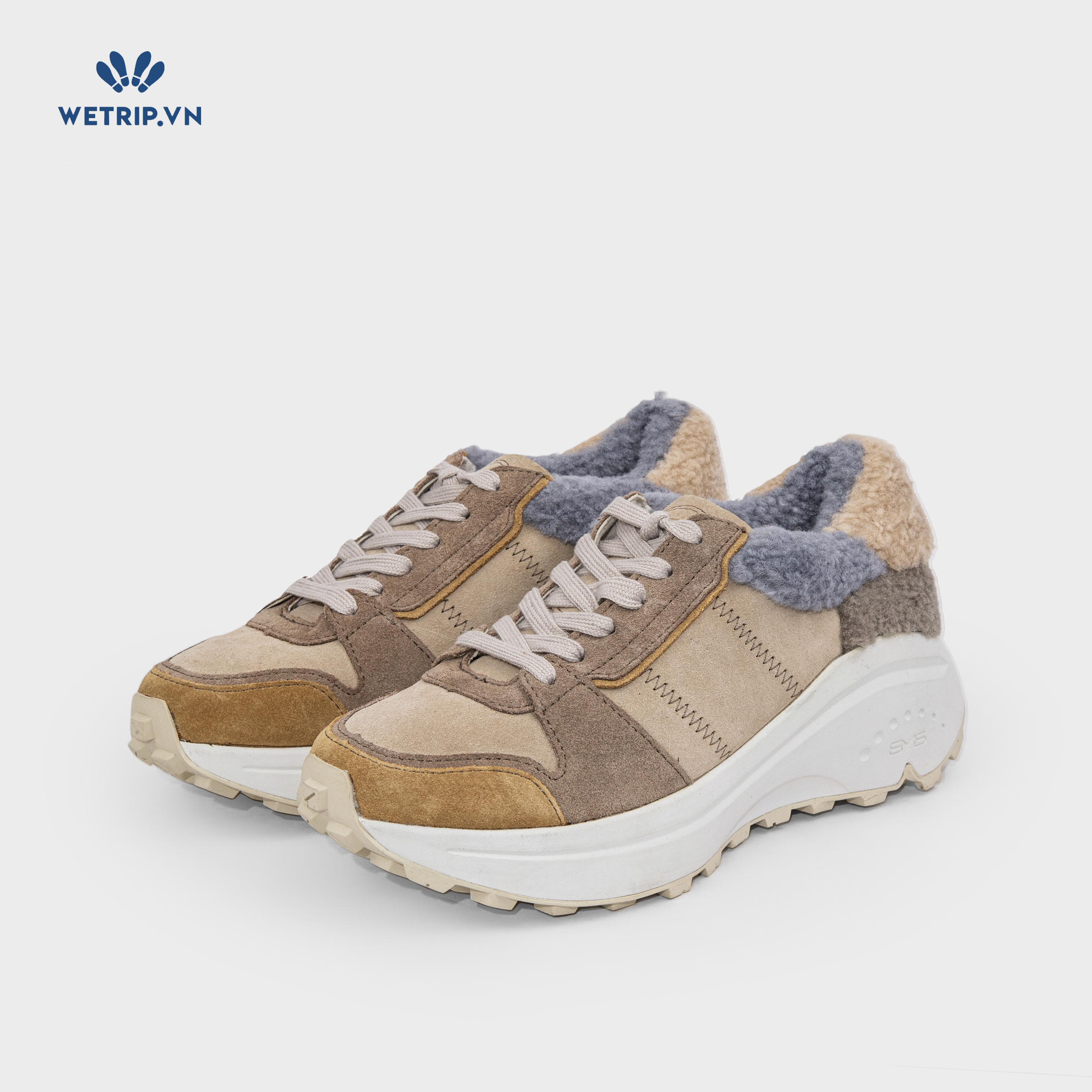 Sneaker Bussola (Nâu đế kem) Mã SN-BSL-131-A