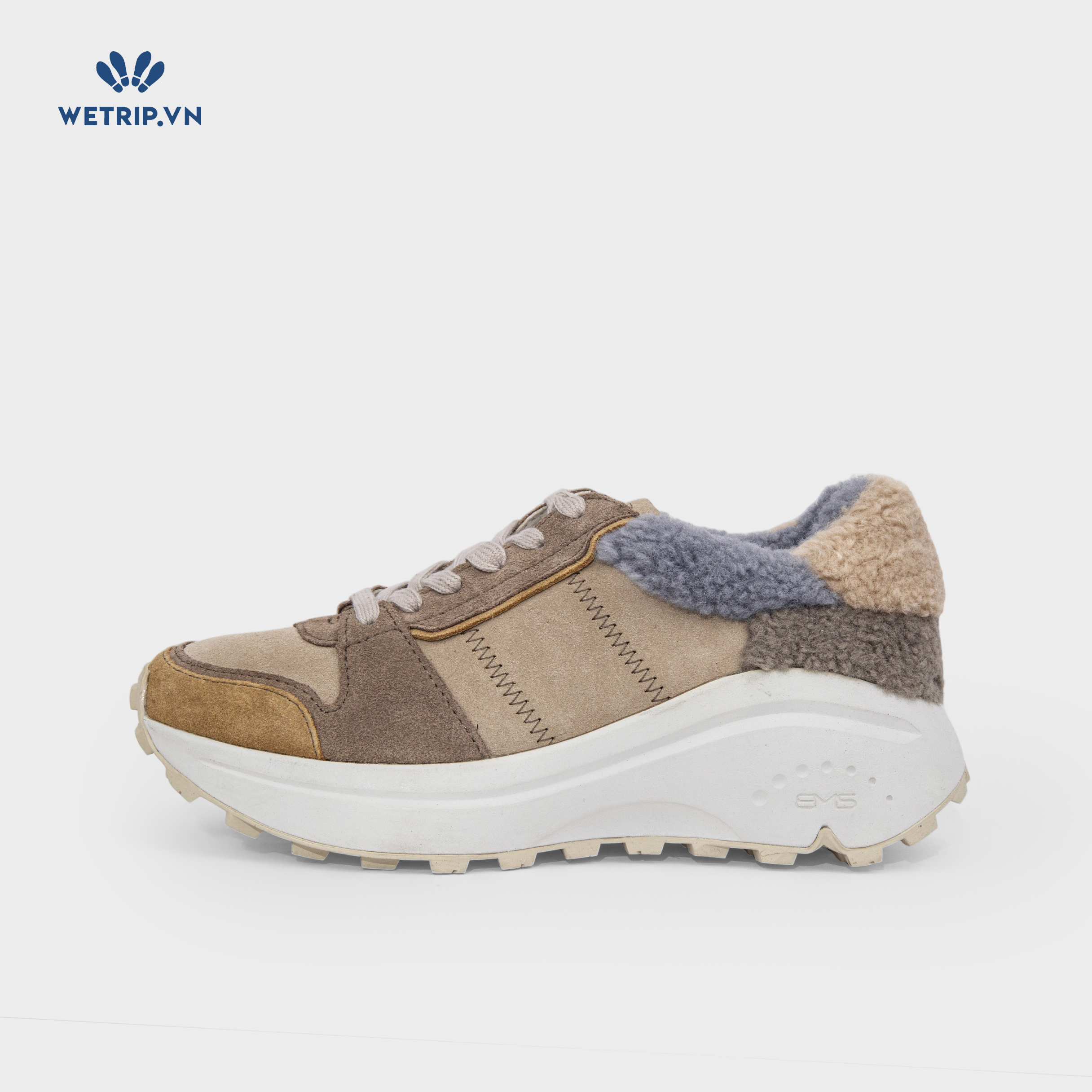 Sneaker Bussola (Nâu đế kem) Mã SN-BSL-131-A