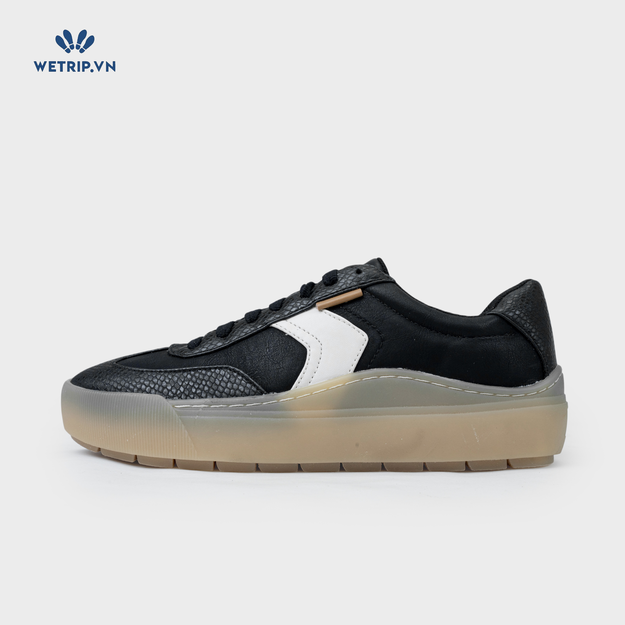 Sneaker Dr.Sholl's (Da đen, đế nâu) Mã SN-DRS-020-E