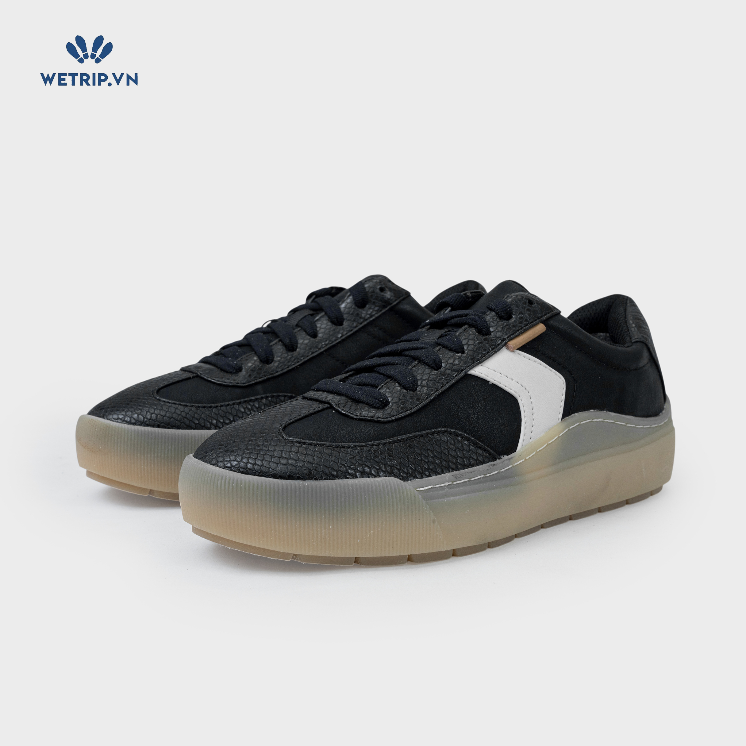 Sneaker Dr.Sholl's (Da đen, đế nâu) Mã SN-DRS-020-E