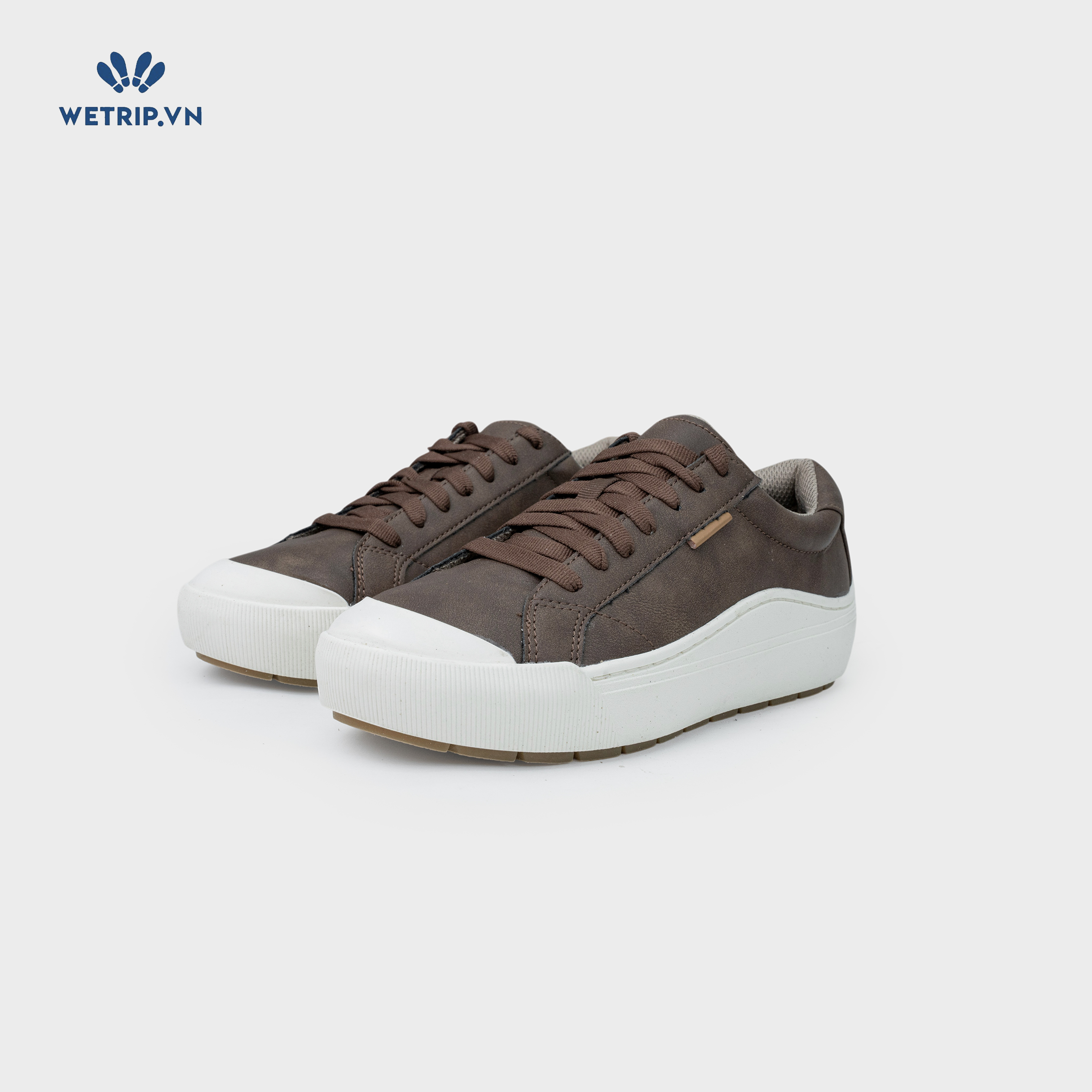 Sneaker Dr.Sholl's (Da nâu đậm, đế kem) Mã SN-DRS-034-H