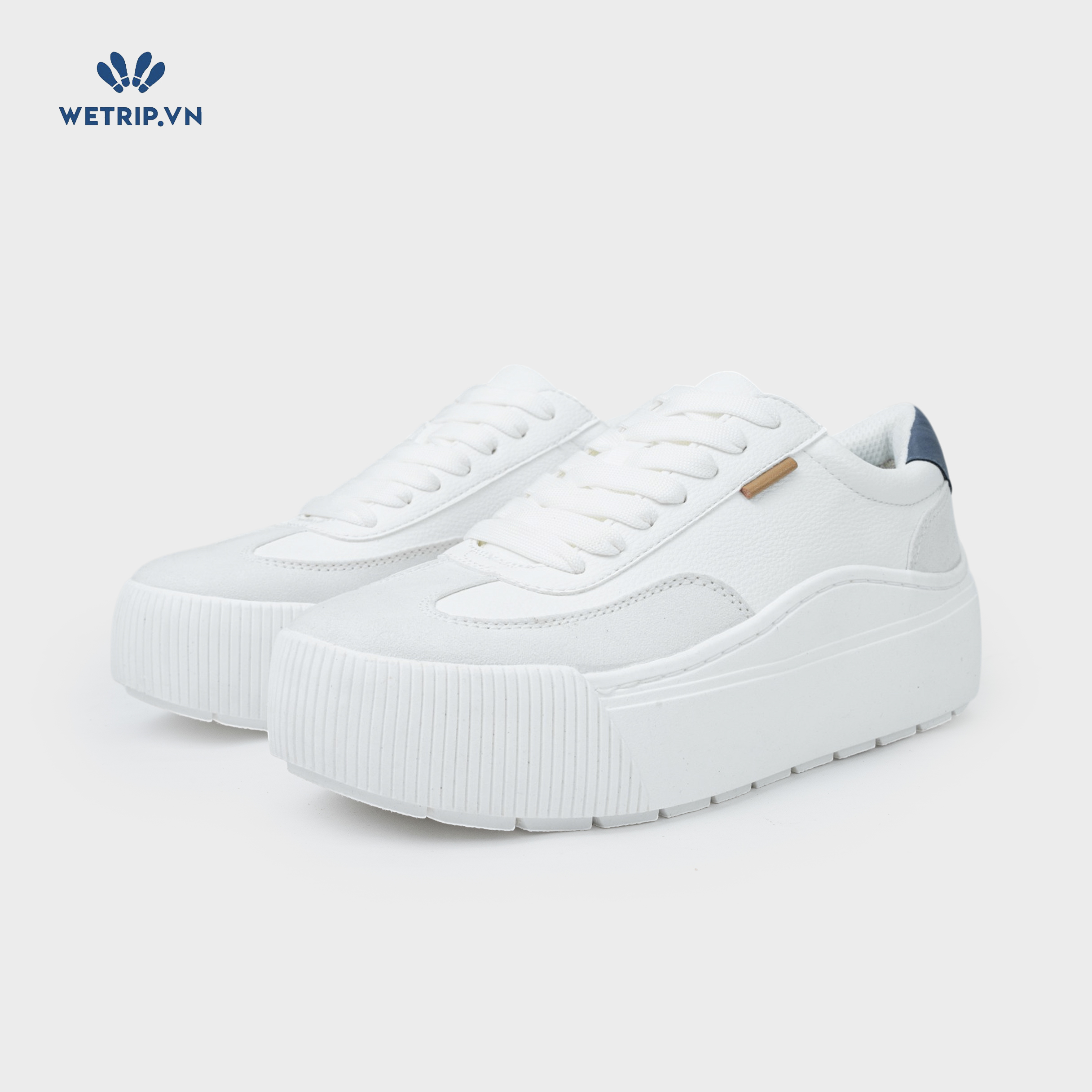 Sneaker Dr.Sholl's (Da trắng, gót xanh) Mã SN-DRS-031-A
