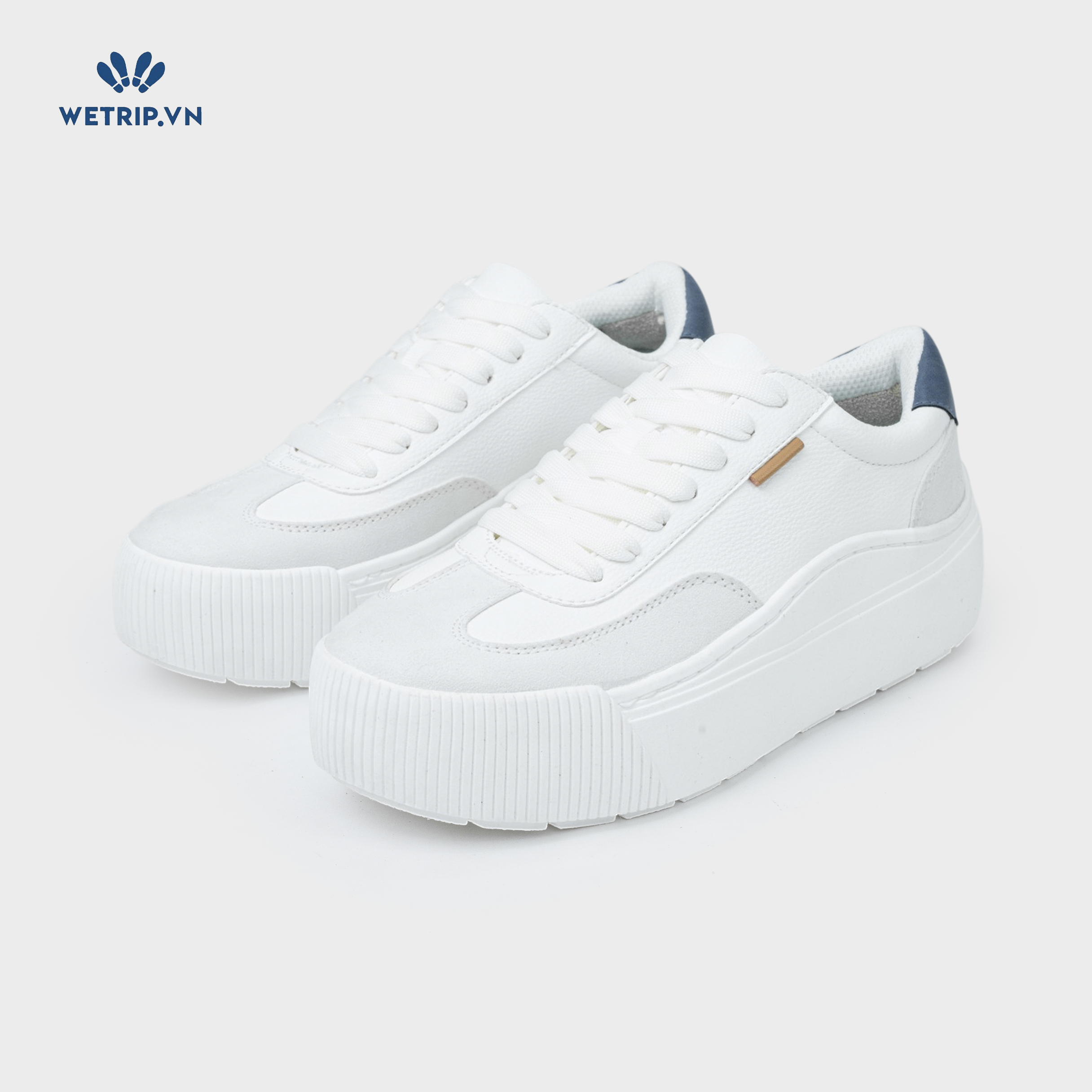 Sneaker Dr.Sholl's (Da trắng, gót xanh) Mã SN-DRS-031-A