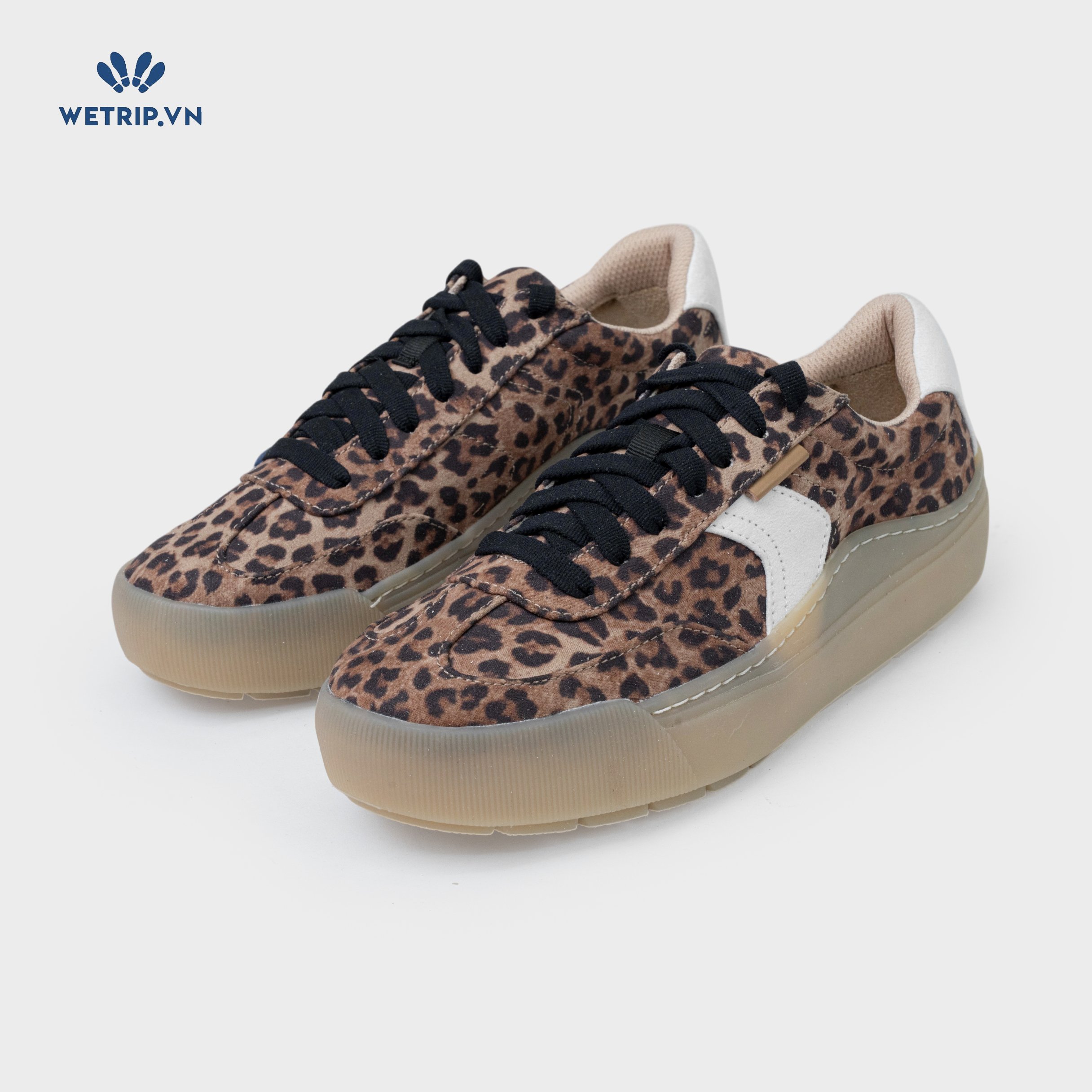 Sneaker Dr.Sholl's (Họa tiết da báo, đế nâu) Mã SN-DRS-020-C