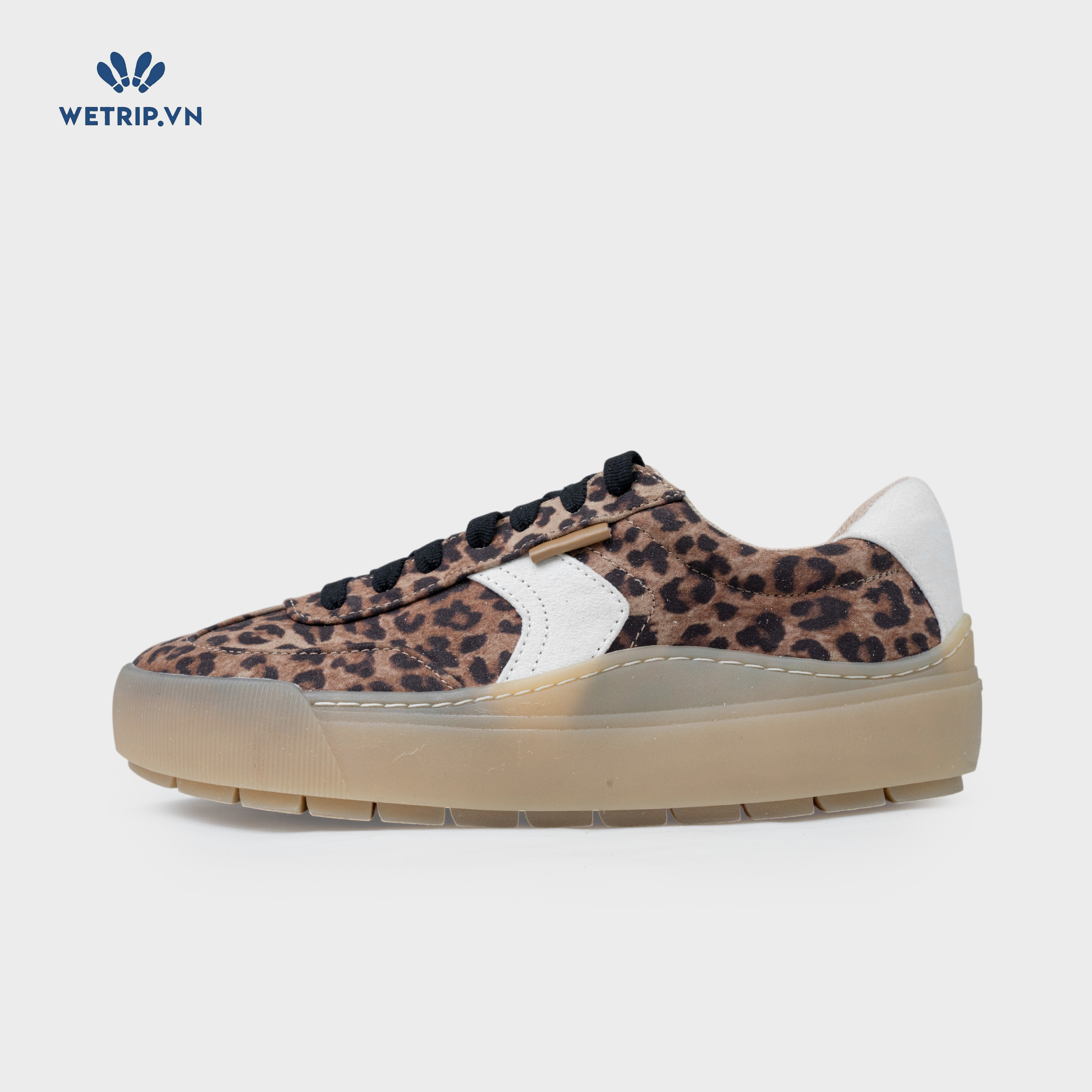 Sneaker Dr.Sholl's (Họa tiết da báo, đế nâu) Mã SN-DRS-020-C