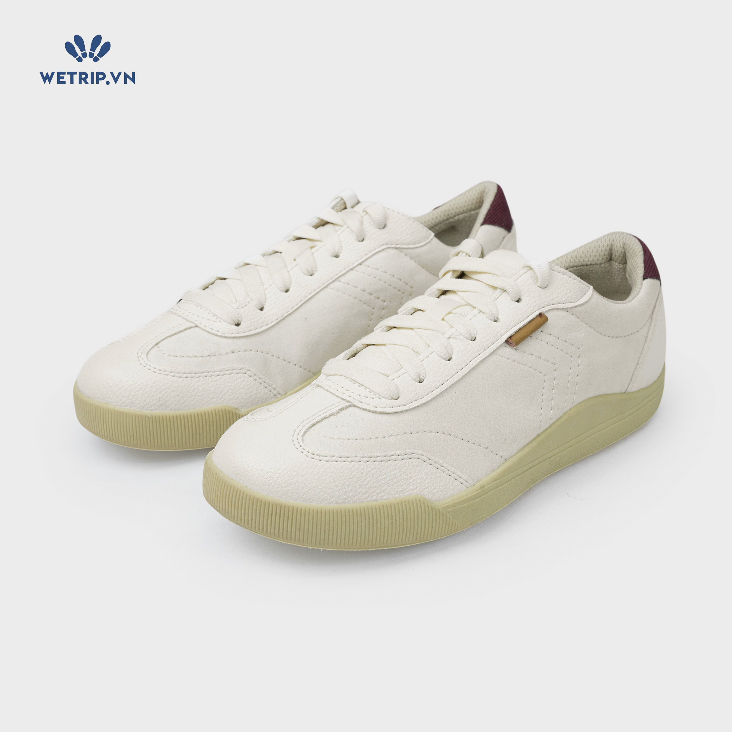 Sneaker Dr.Sholl's (Màu trắng kem, gót tím) Mã SN-DRS-016-I