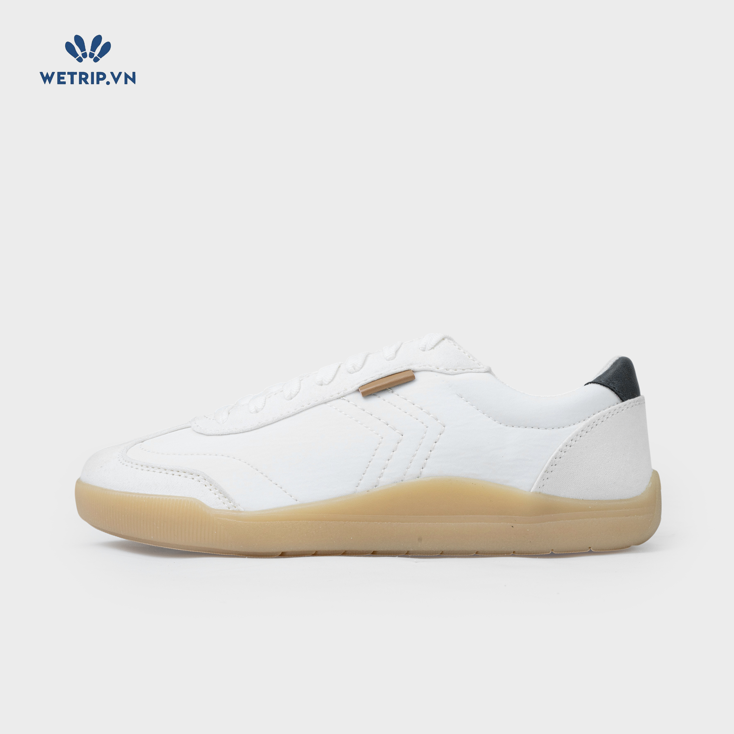 Sneaker Dr.Sholl's (Màu trắng kem, gót tím, đế nâu) Mã SN-DRS-016-B1