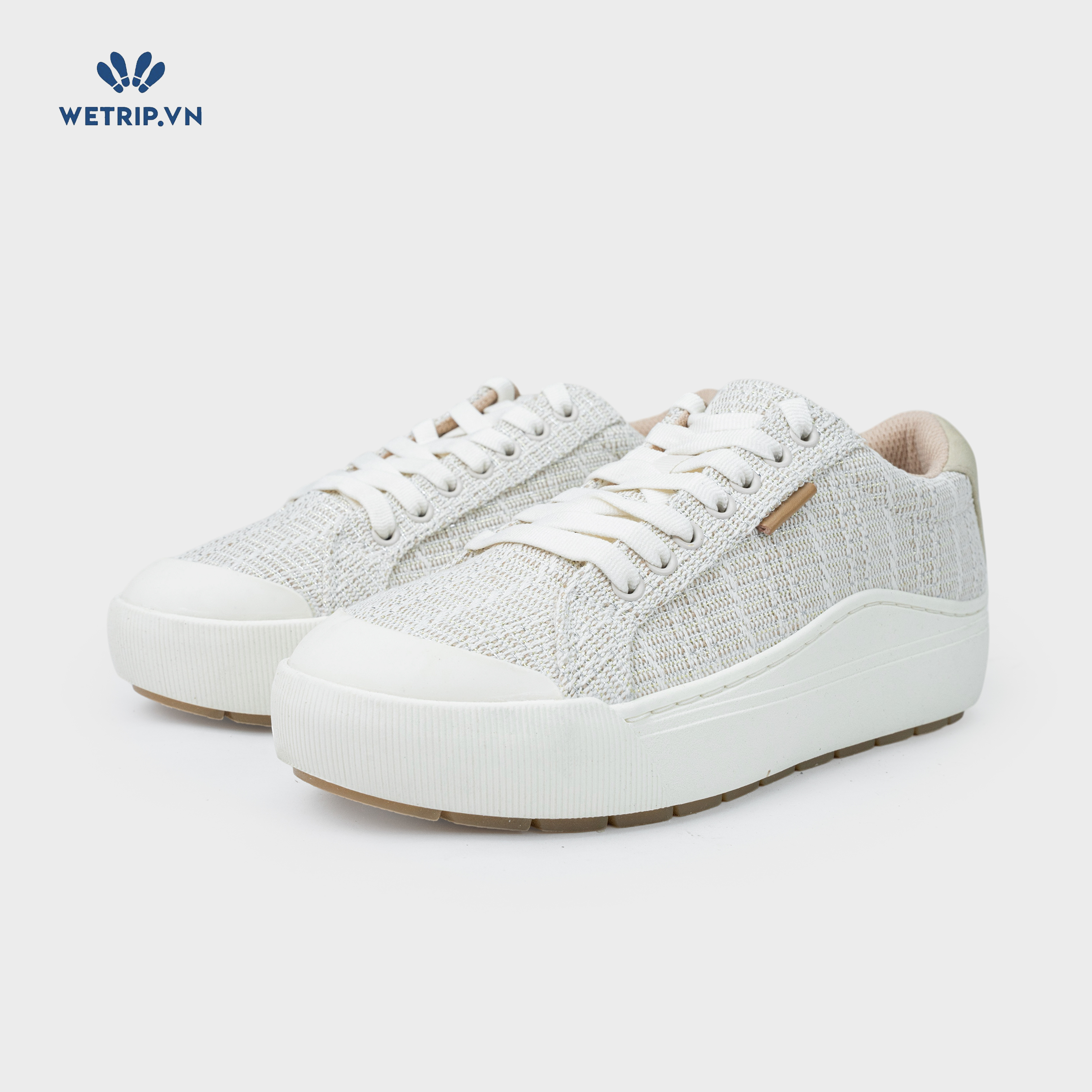 Sneaker Dr.Sholl's (Vải đan dây kim tuyến, nâu nhạt) Mã SN-DRS-034-J