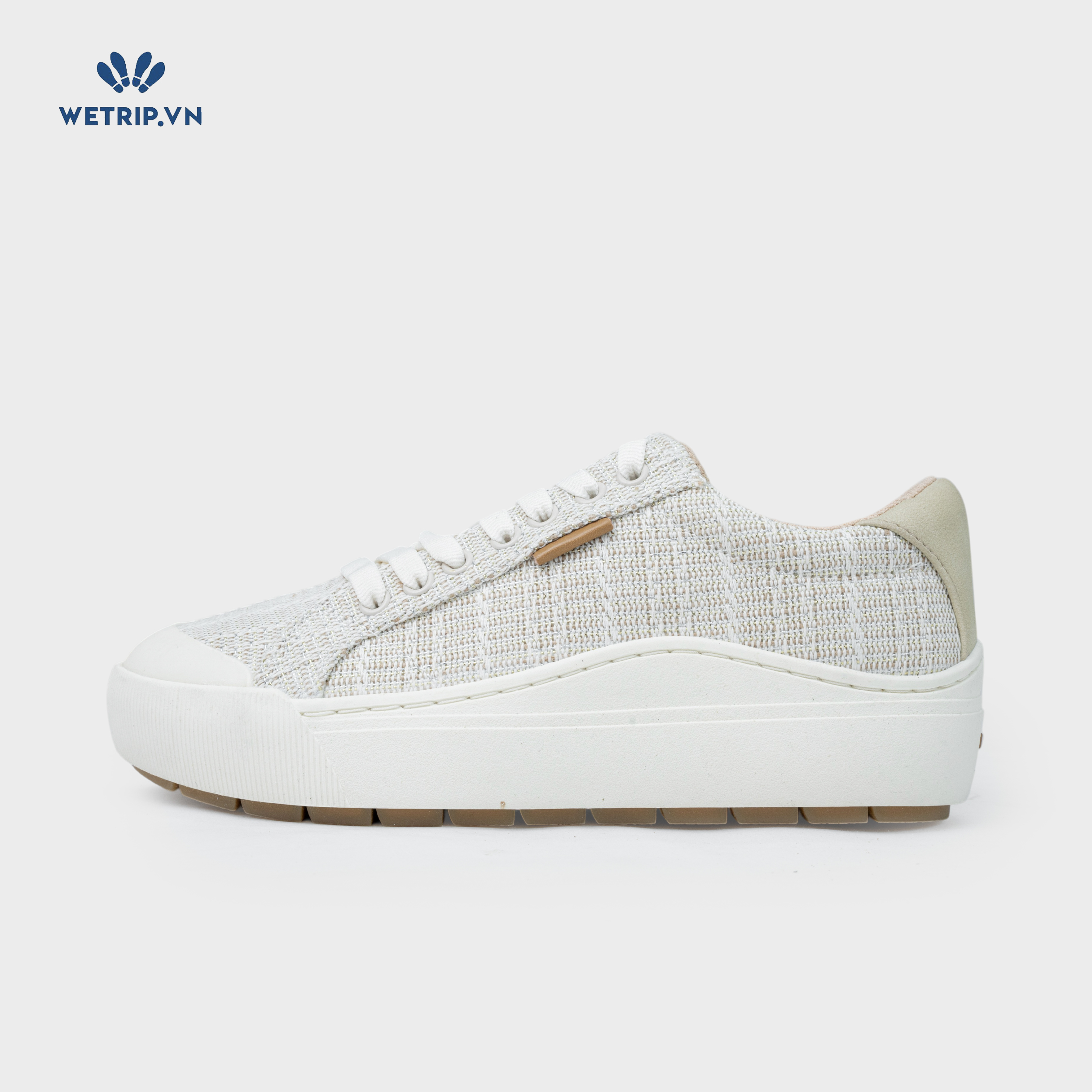 Sneaker Dr.Sholl's (Vải đan dây kim tuyến, nâu nhạt) Mã SN-DRS-034-J