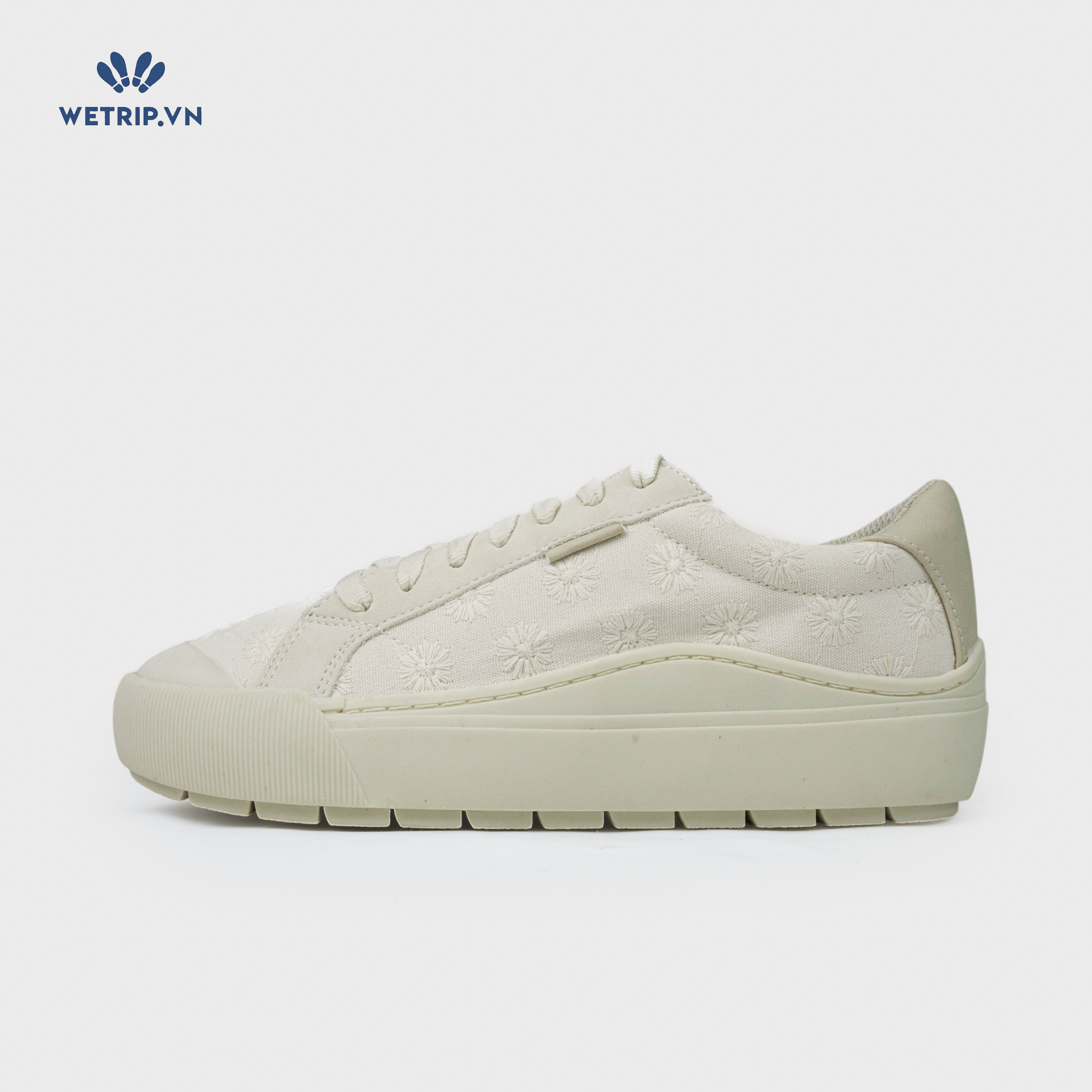 Sneaker Dr.Sholl's (Vải kem thêu hoa) Mã SN-DRS-034-M