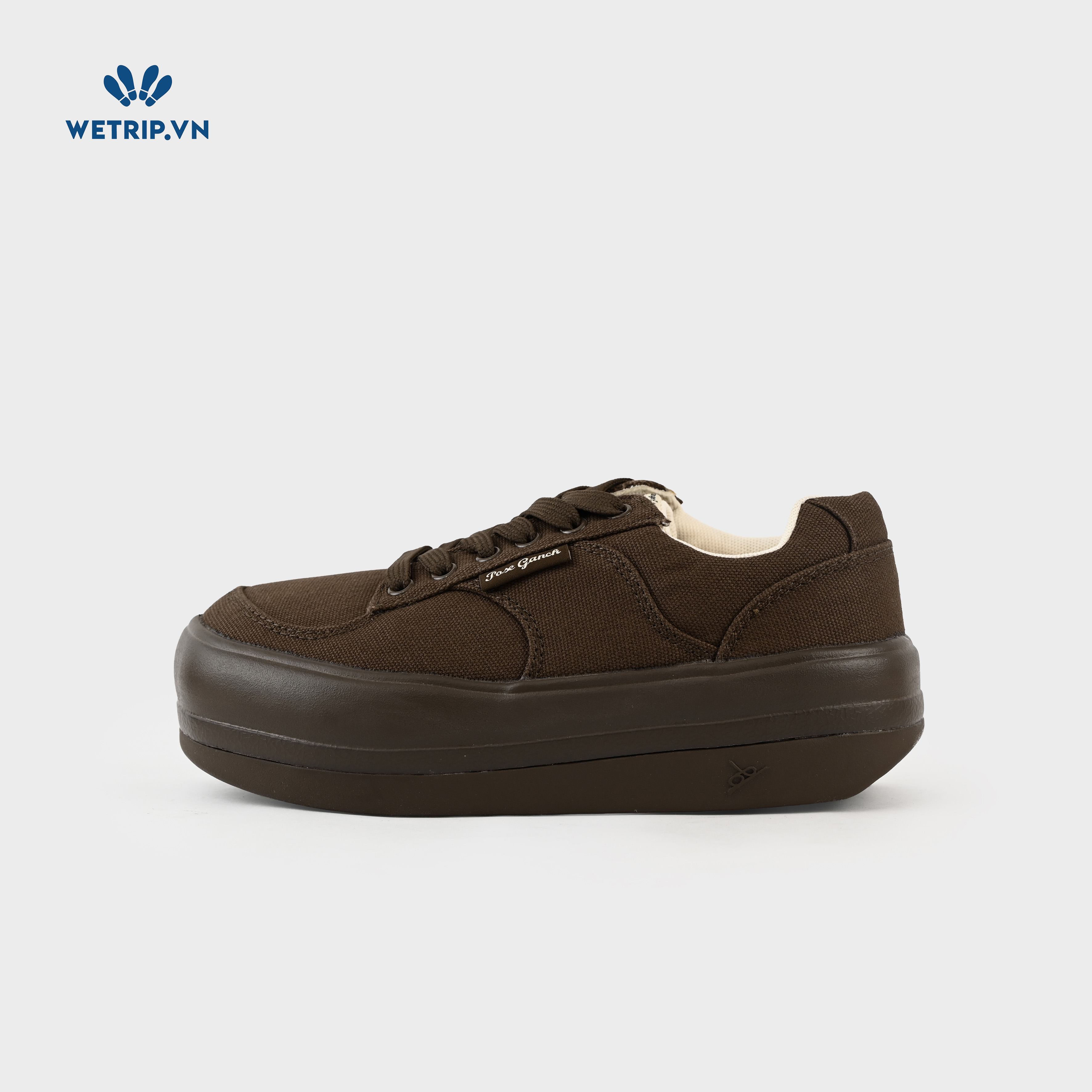 Sneaker Poseganch (Vải nâu sẫm) Mã SN-PSG-005-O
