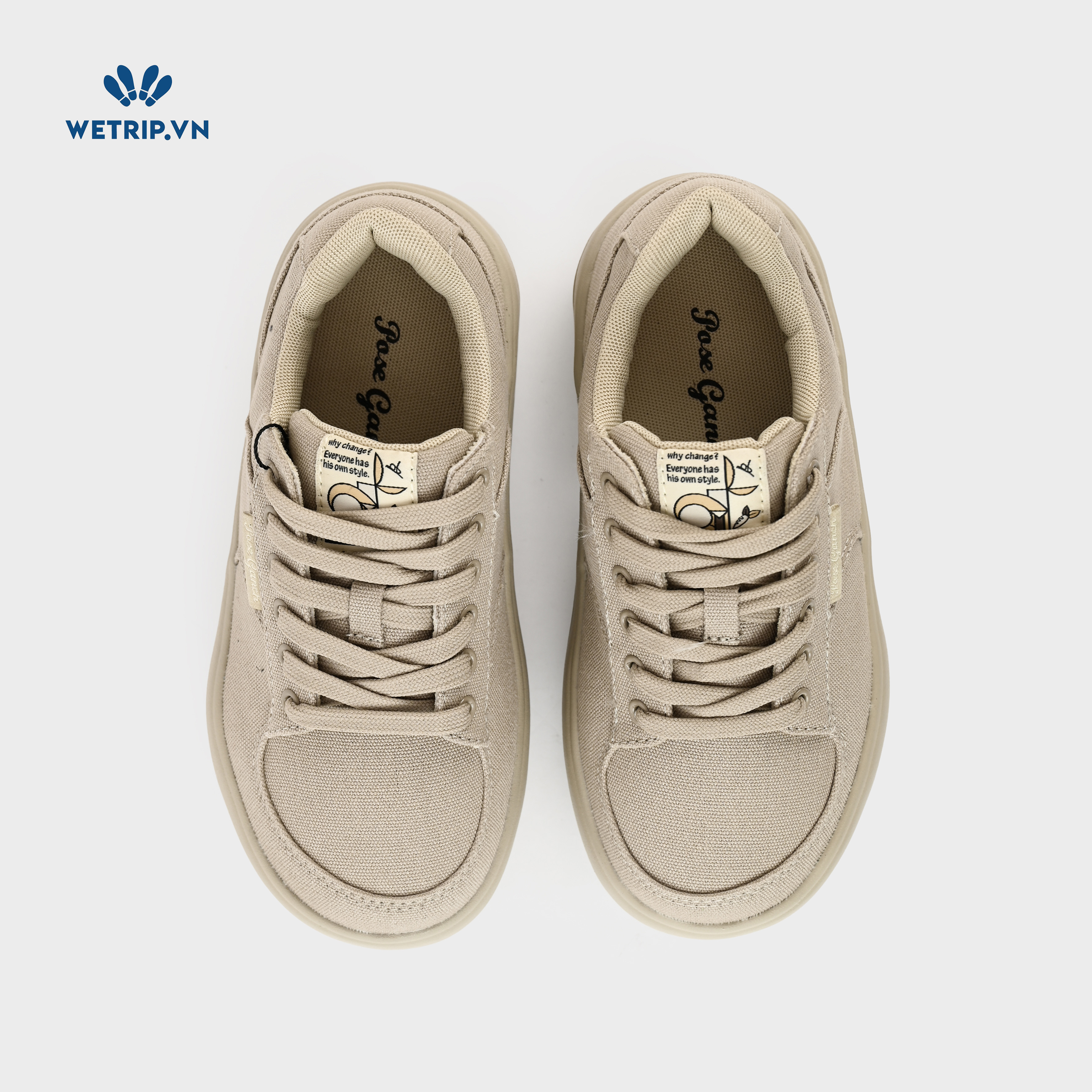 Sneaker Poseganch (Vải xám) Mã SN-PSG-005-L