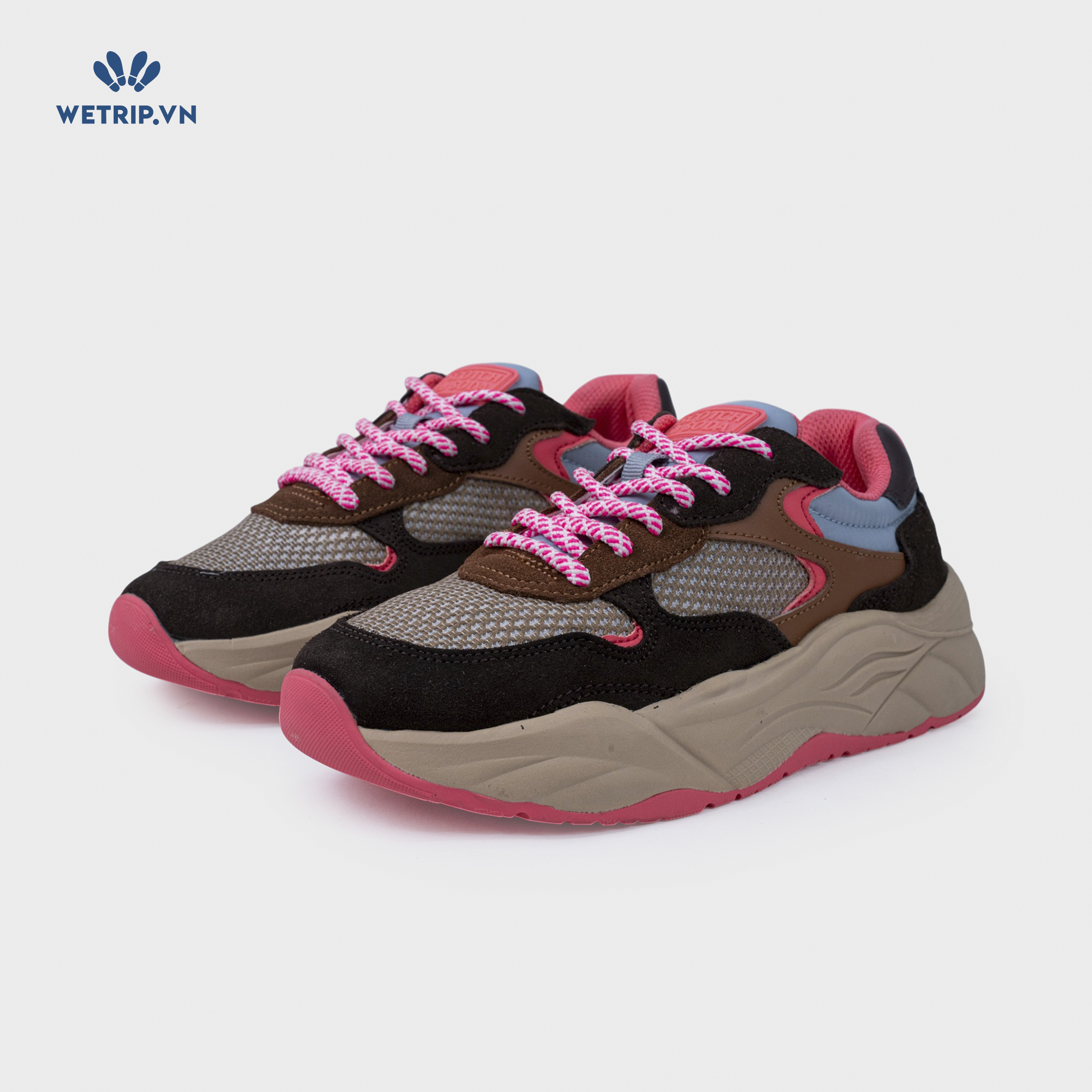 Sneaker Scotch & Soda (Da nâu lộn, phối lưới) Mã SN-SCO-002-A