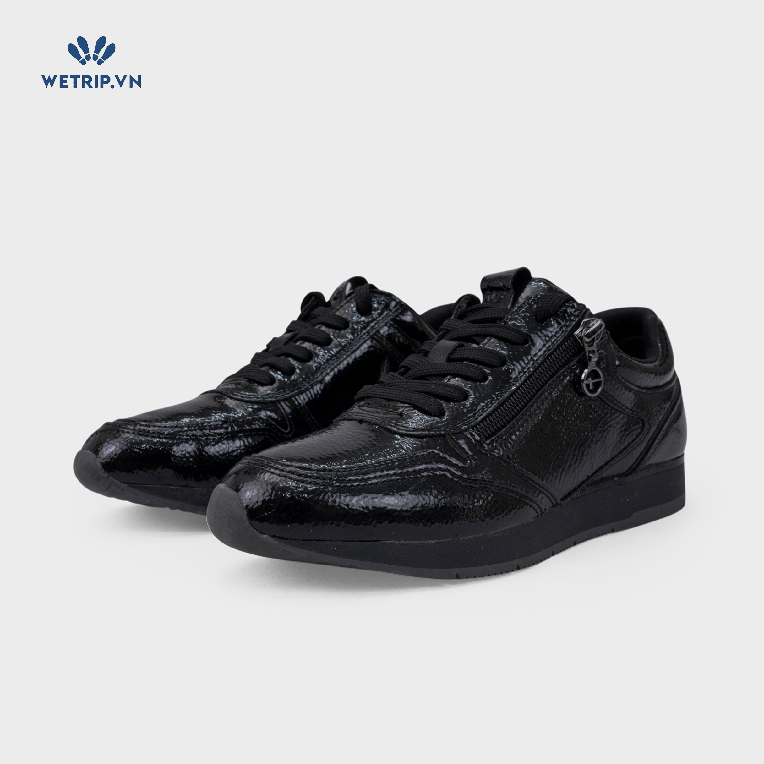 Sneaker Tamaris (Da bóng, đen) Mã SN-TMR-007-M