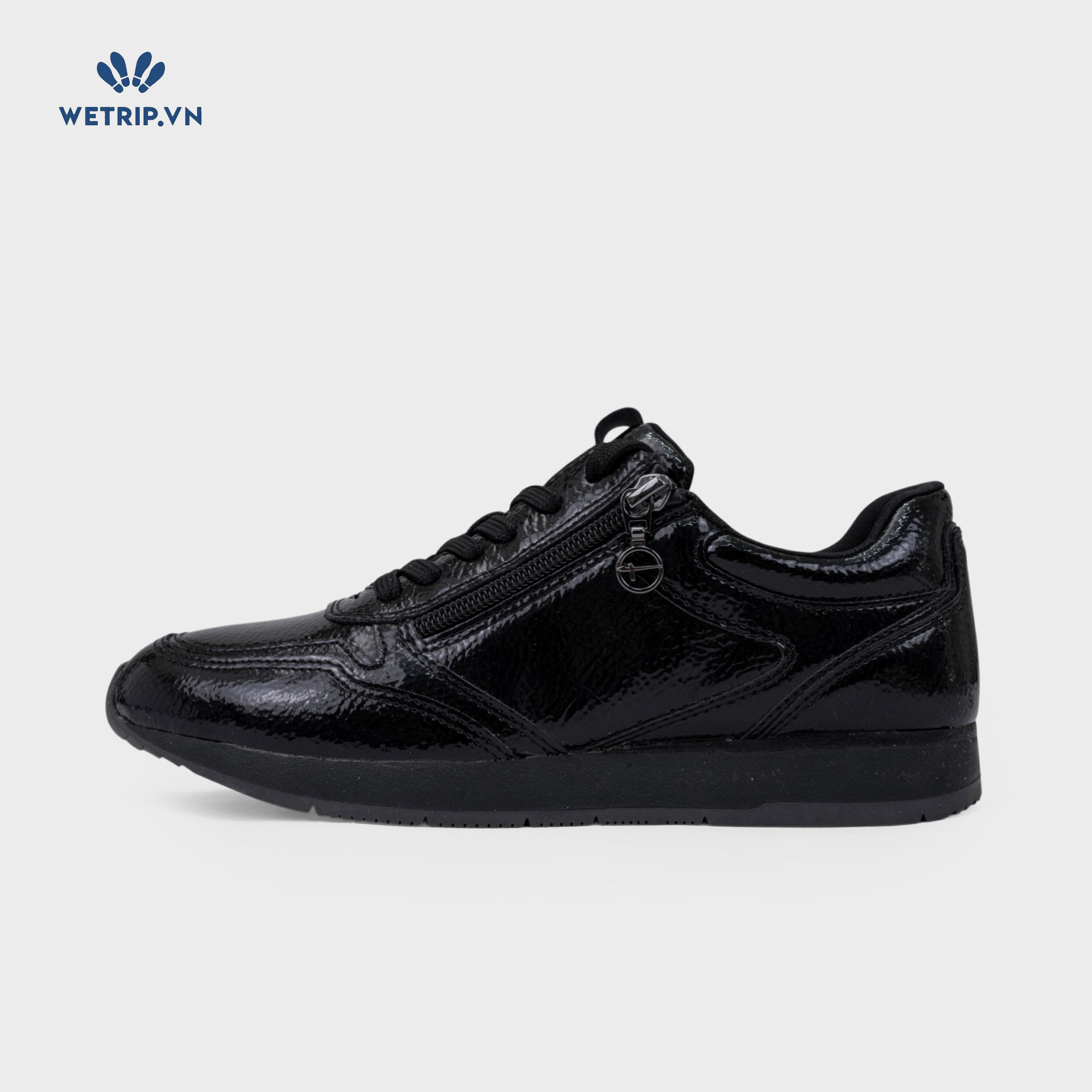 Sneaker Tamaris (Da bóng, đen) Mã SN-TMR-007-M