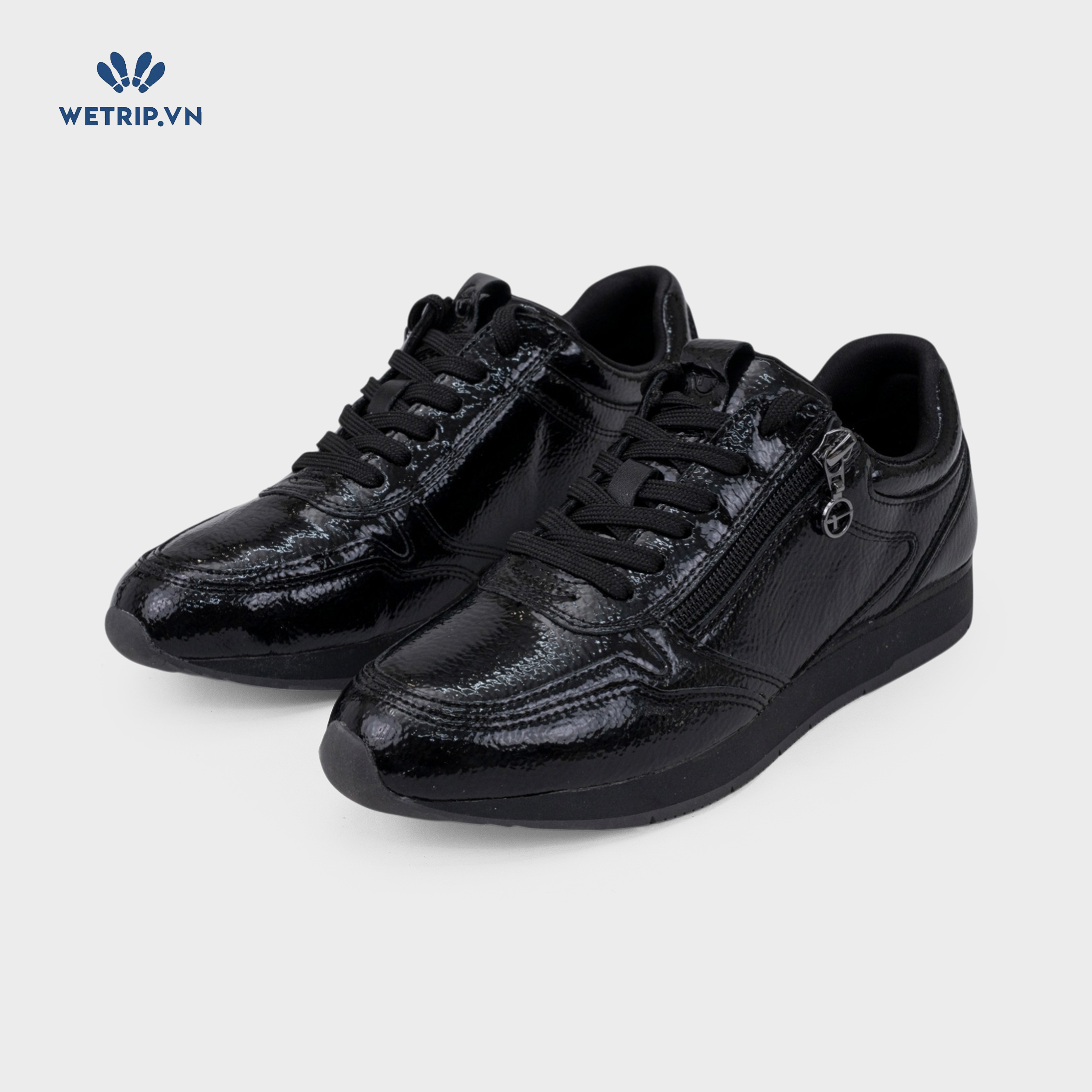 Sneaker Tamaris (Da bóng, đen) Mã SN-TMR-007-M