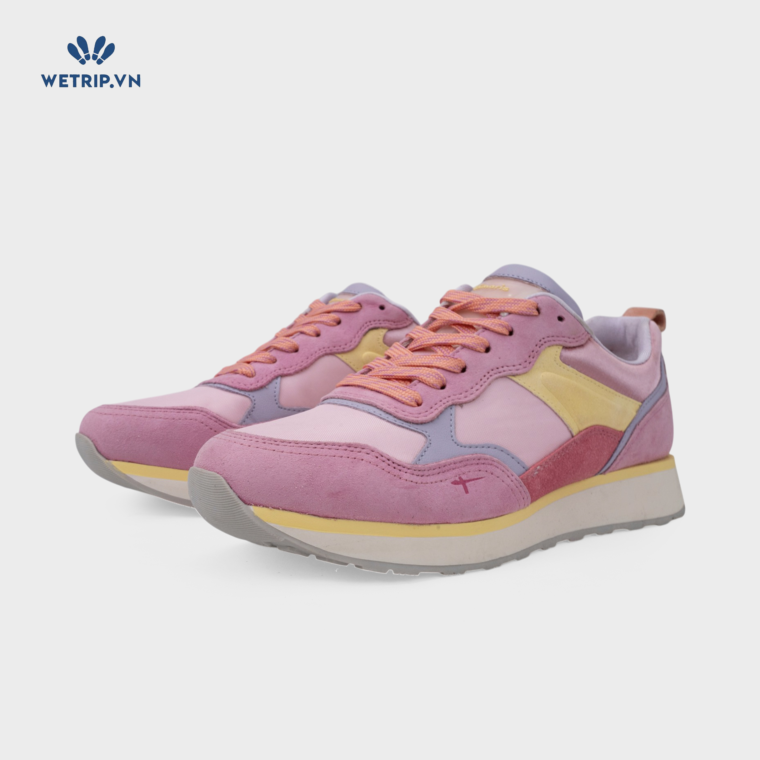 Sneaker Tamaris (Da hồng phối các màu) Mã SN-TMR-033-E