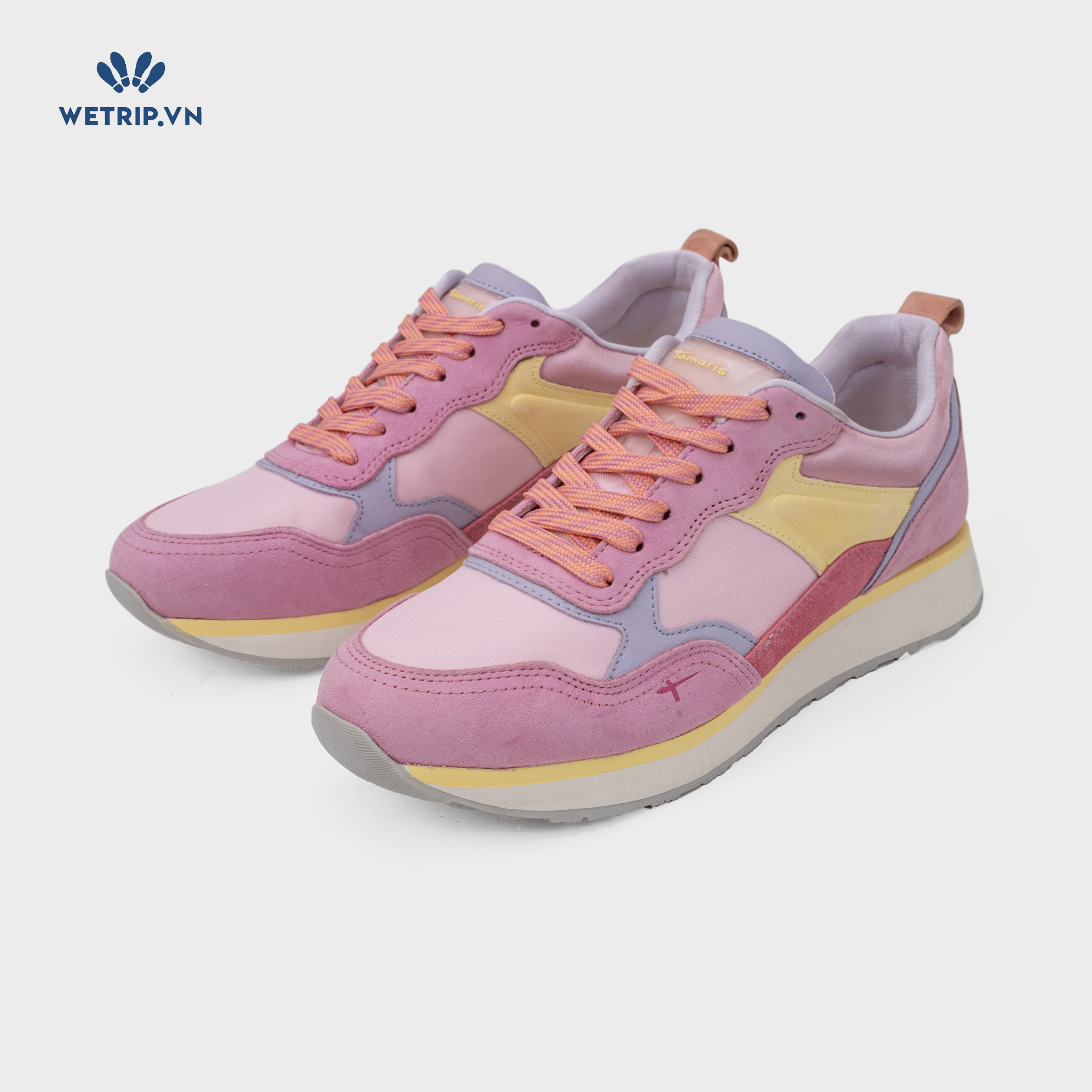 Sneaker Tamaris (Da hồng phối các màu) Mã SN-TMR-033-E
