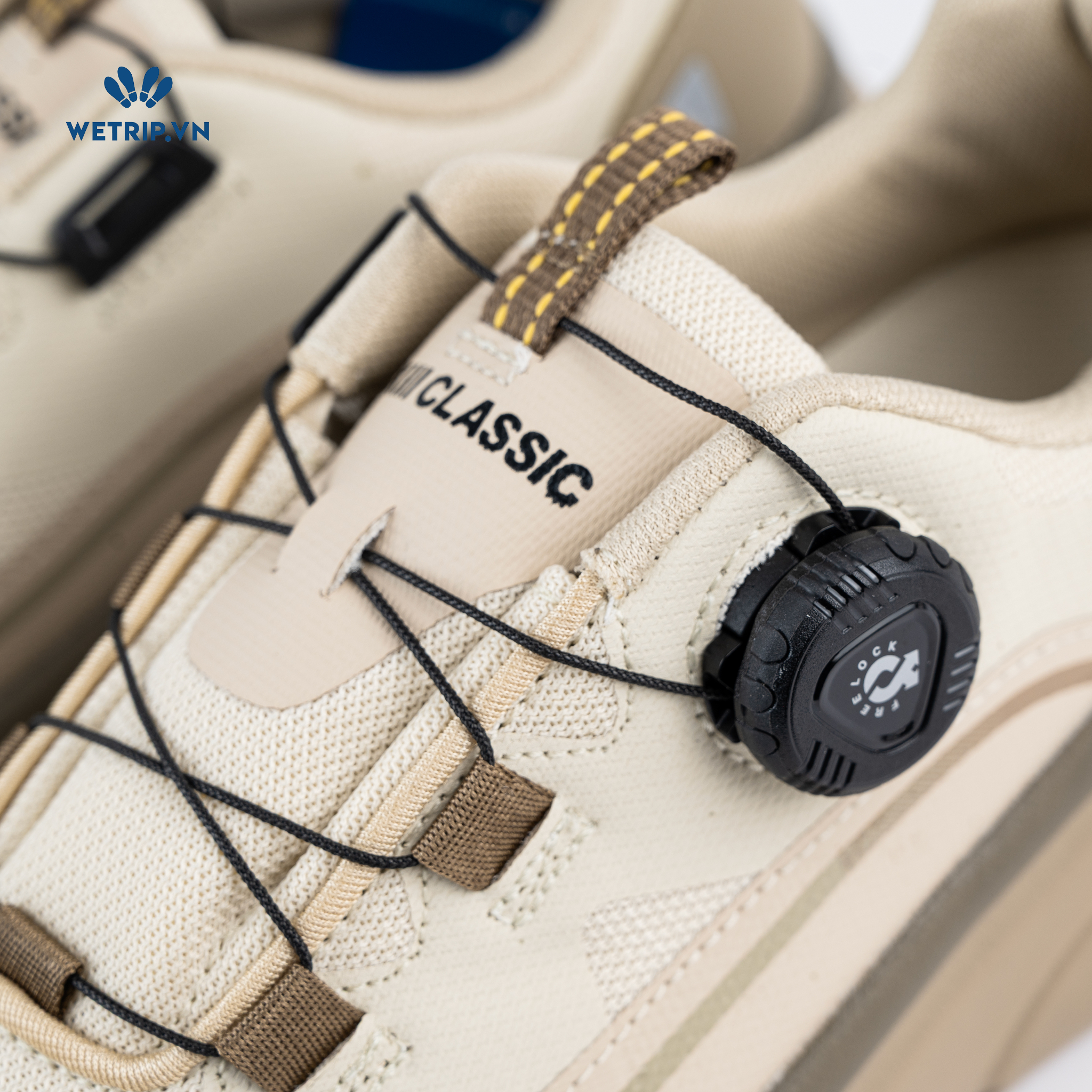 Sneakers Akiii Classic (Be đế nâu) Mã SN-AKCL-005-G