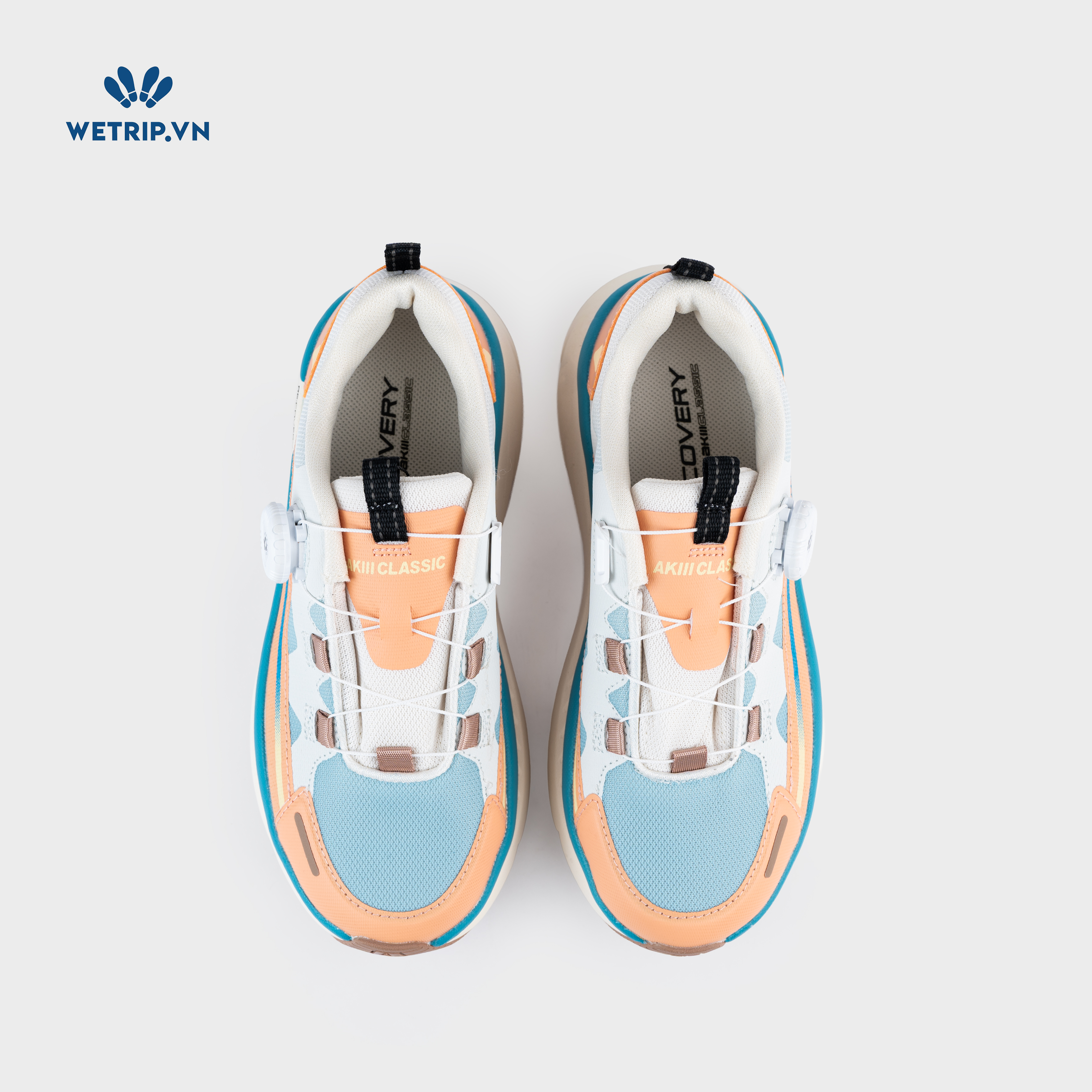 Sneakers Akiii Classic (Cam Phối Xanh) Mã SN-AKCL-005-C