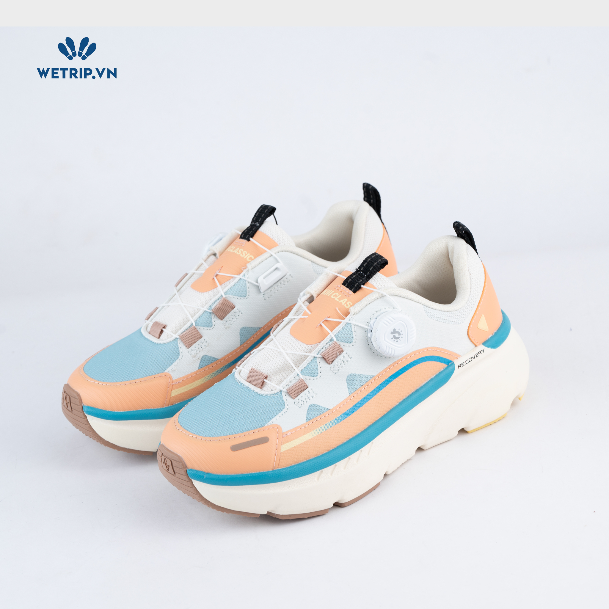 Sneakers Akiii Classic (Cam Phối Xanh) Mã SN-AKCL-005-C